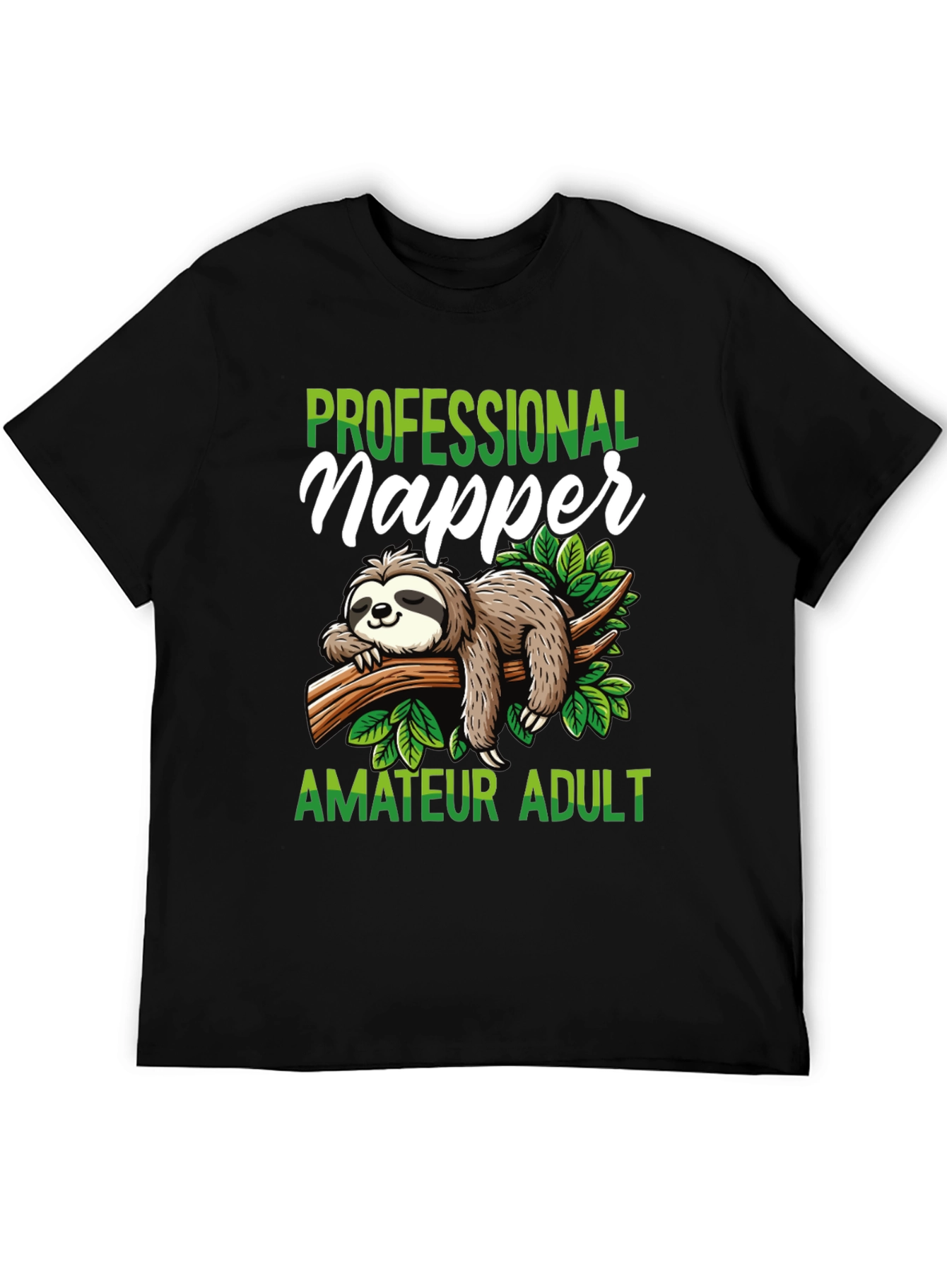 Professional Napper T-Shirt - Funny Sloth Design
