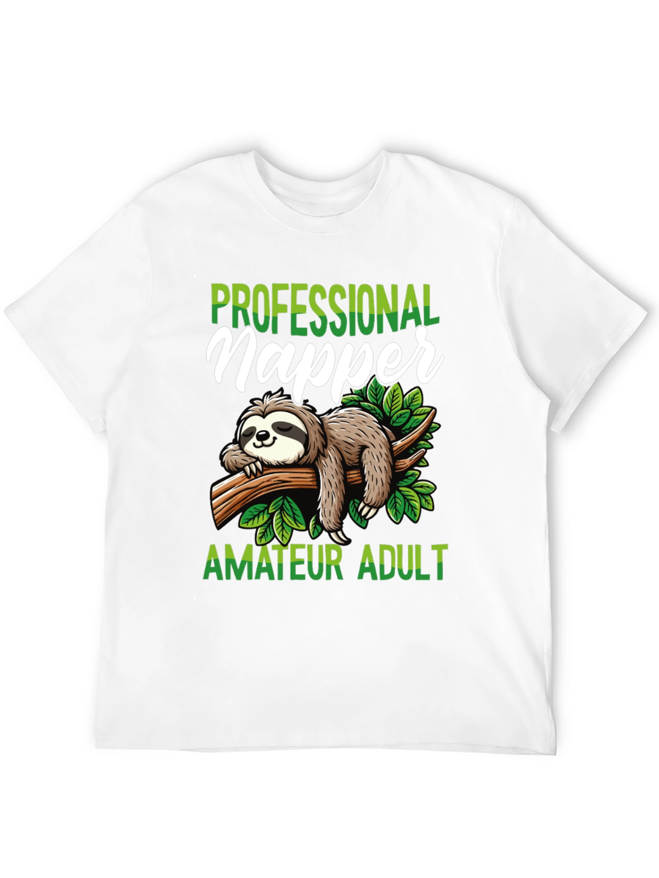 Professional Napper T-Shirt - Funny Sloth Design