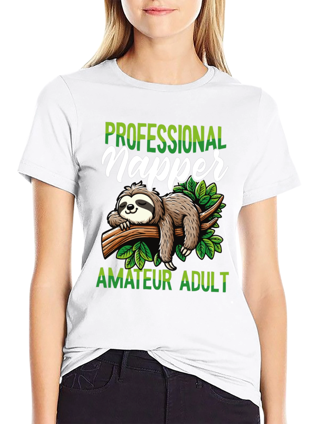 Professional Napper T-Shirt - Funny Sloth Design
