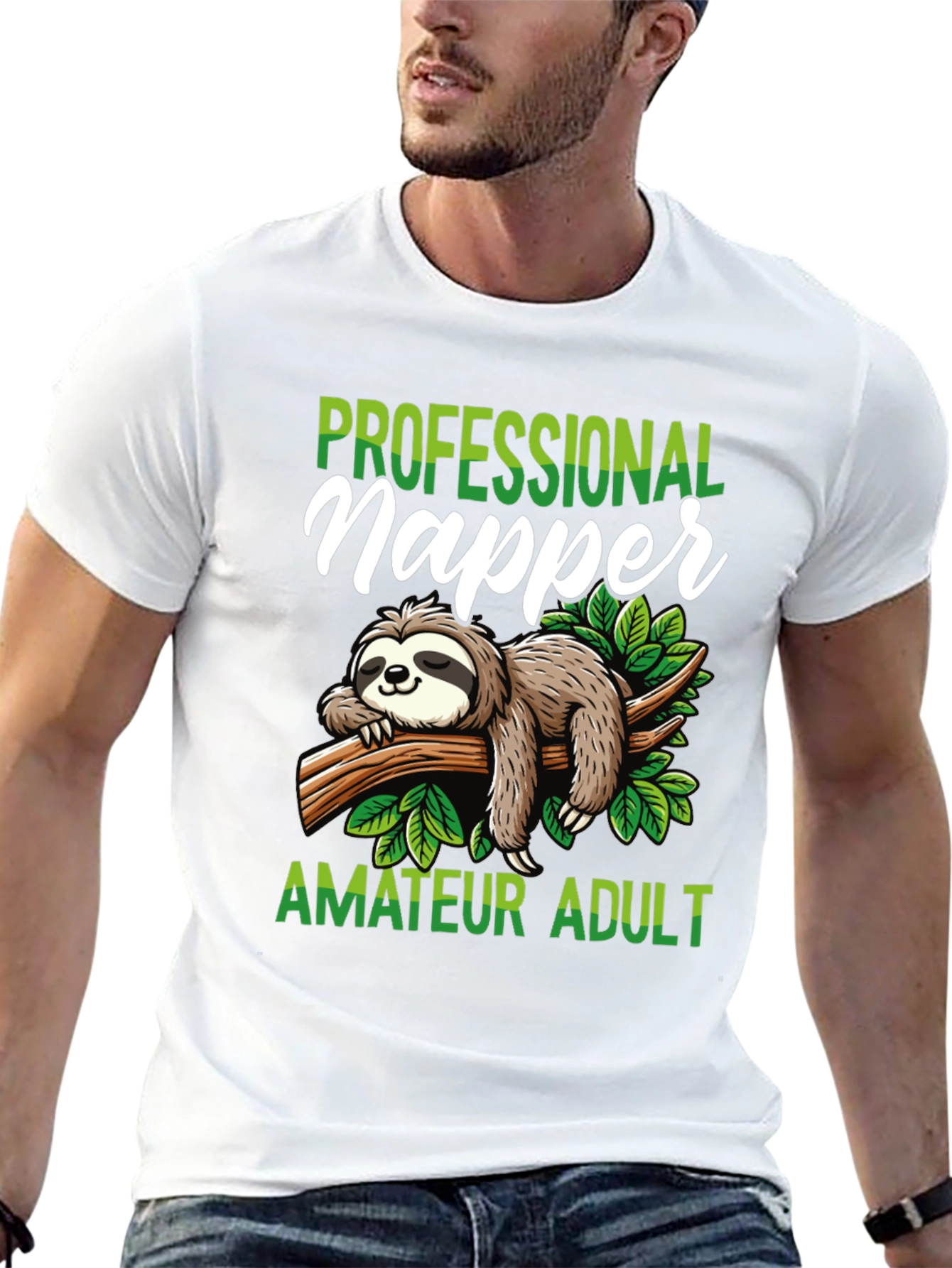 Professional Napper T-Shirt - Funny Sloth Design
