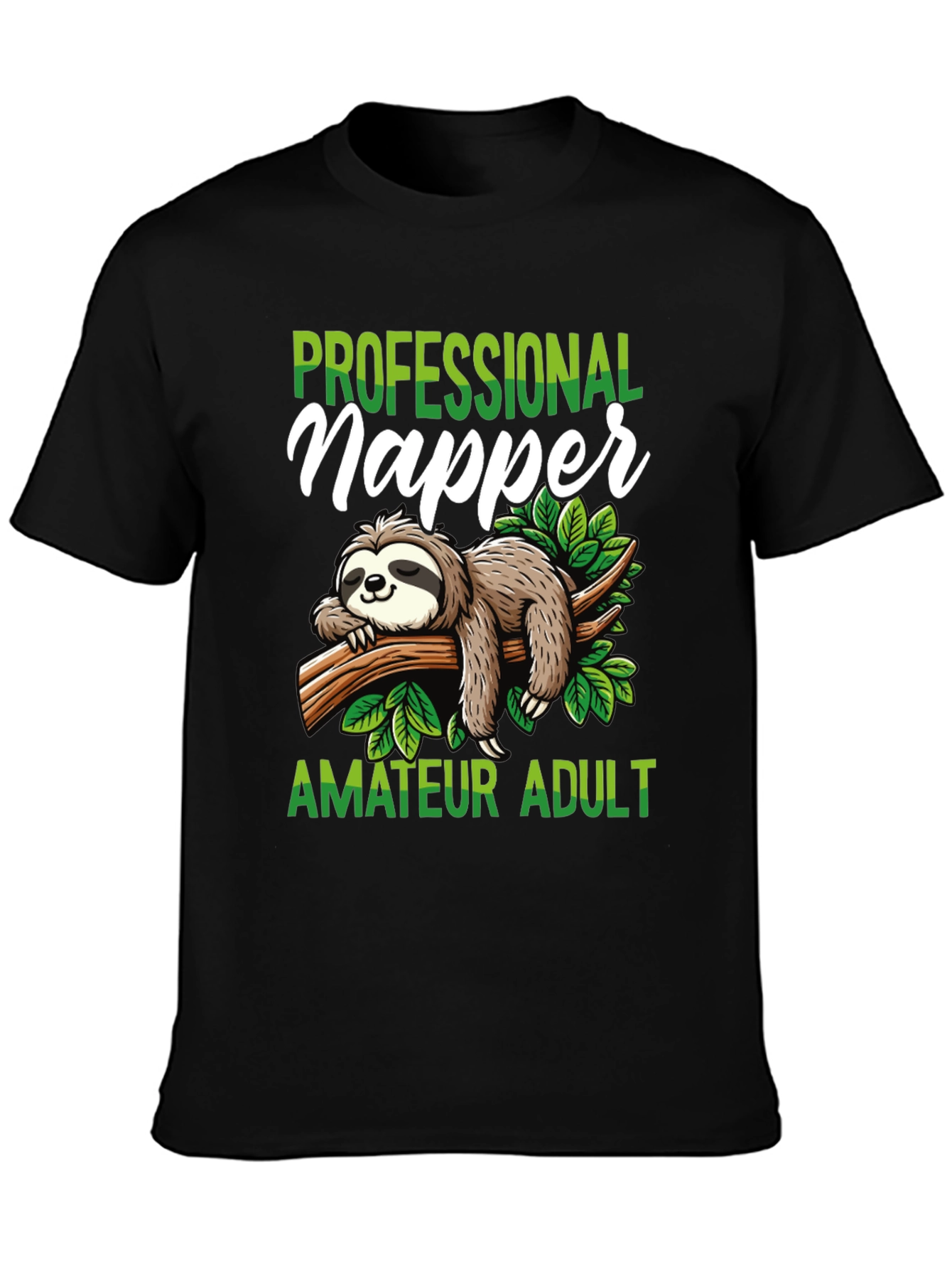 Professional Napper T-Shirt - Funny Sloth Design