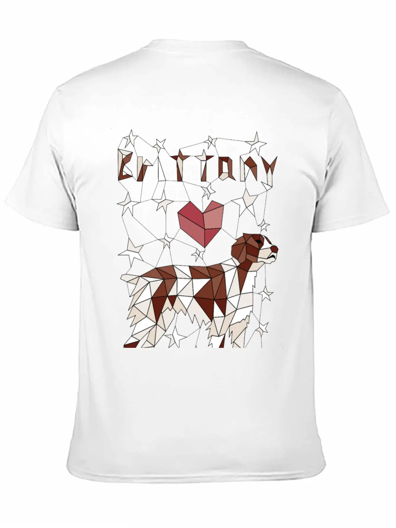 Geometric Brittney Unisex Casual T-Shirt – Clean Design For Daily Comfort