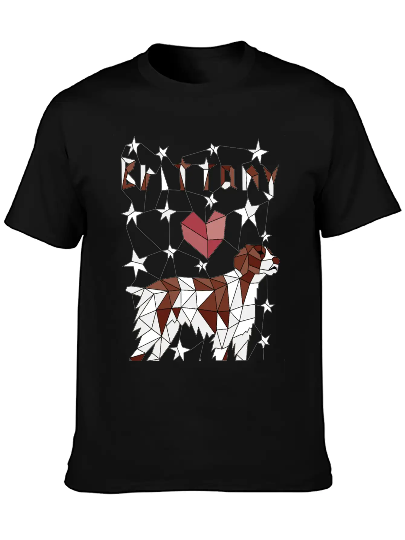 Geometric Brittney Unisex Casual T-Shirt – Clean Design For Daily Comfort