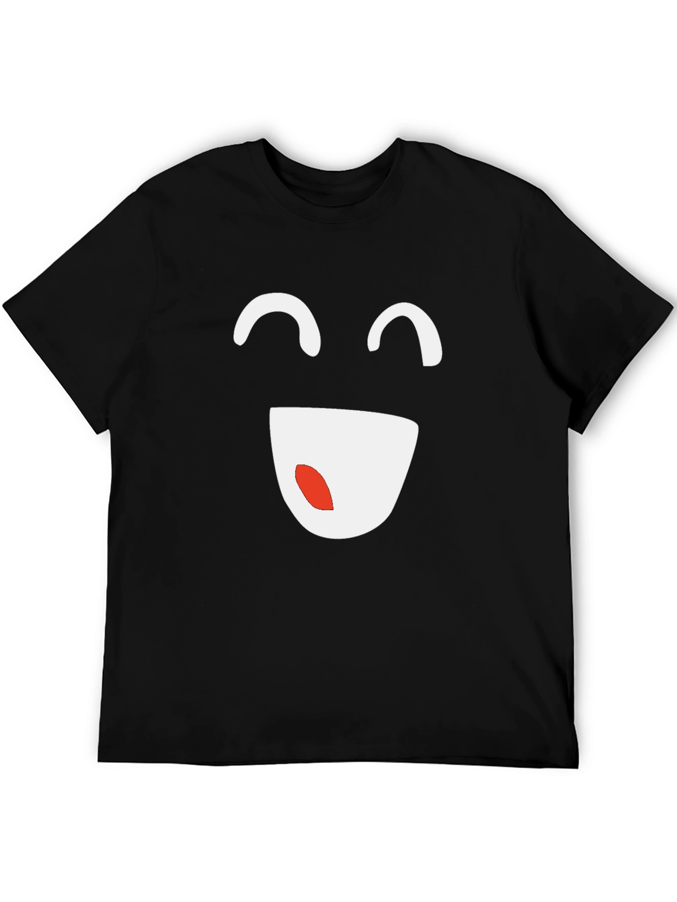 Smiley Face Graphic Tee - Casual Comfort