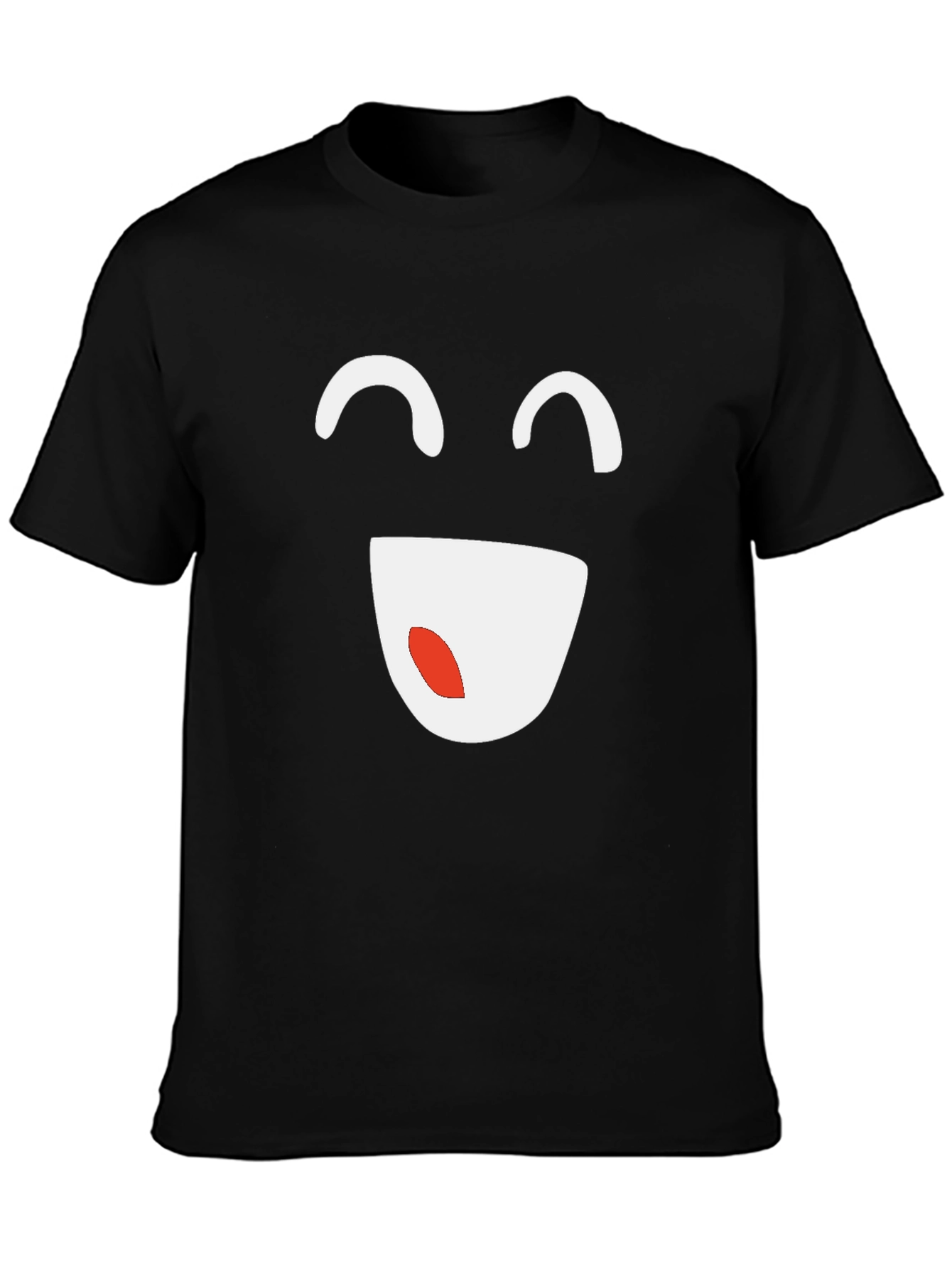 Smiley Face Graphic Tee - Casual Comfort