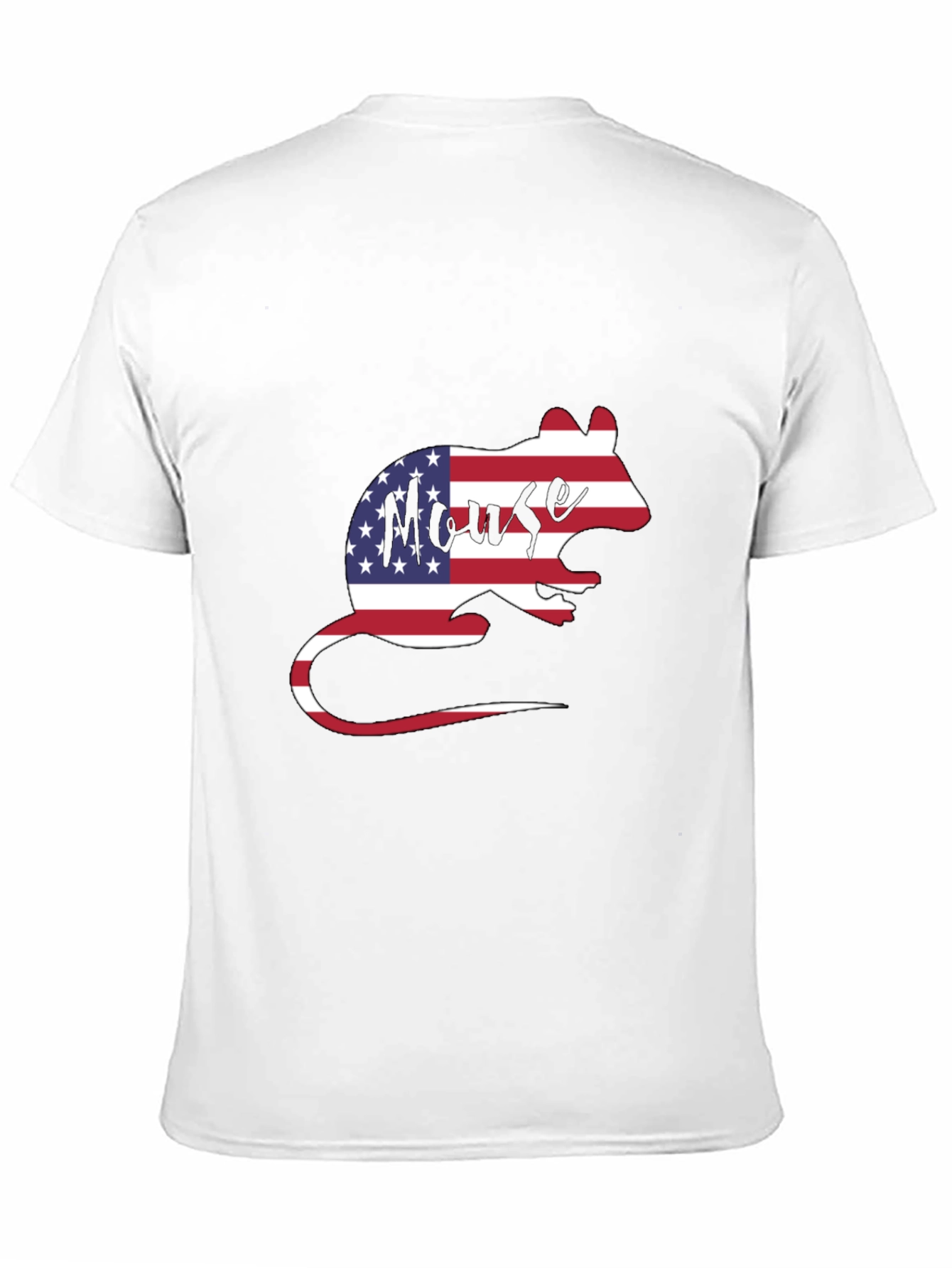 USA Flag Mouse Graphic T-Shirt