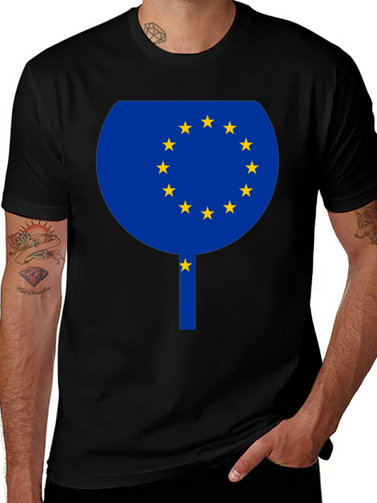 EU Flag Cocktail T-Shirt - Euro Pride Party Shirt