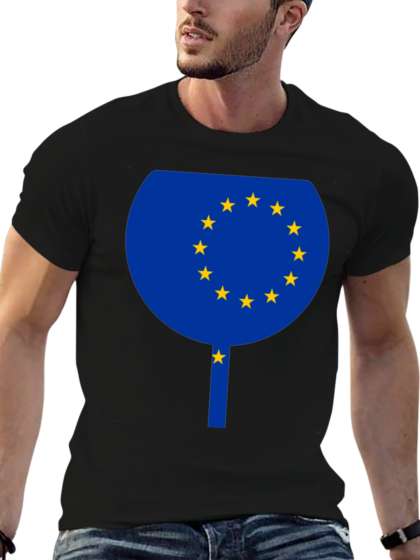 EU Flag Cocktail T-Shirt - Euro Pride Party Shirt