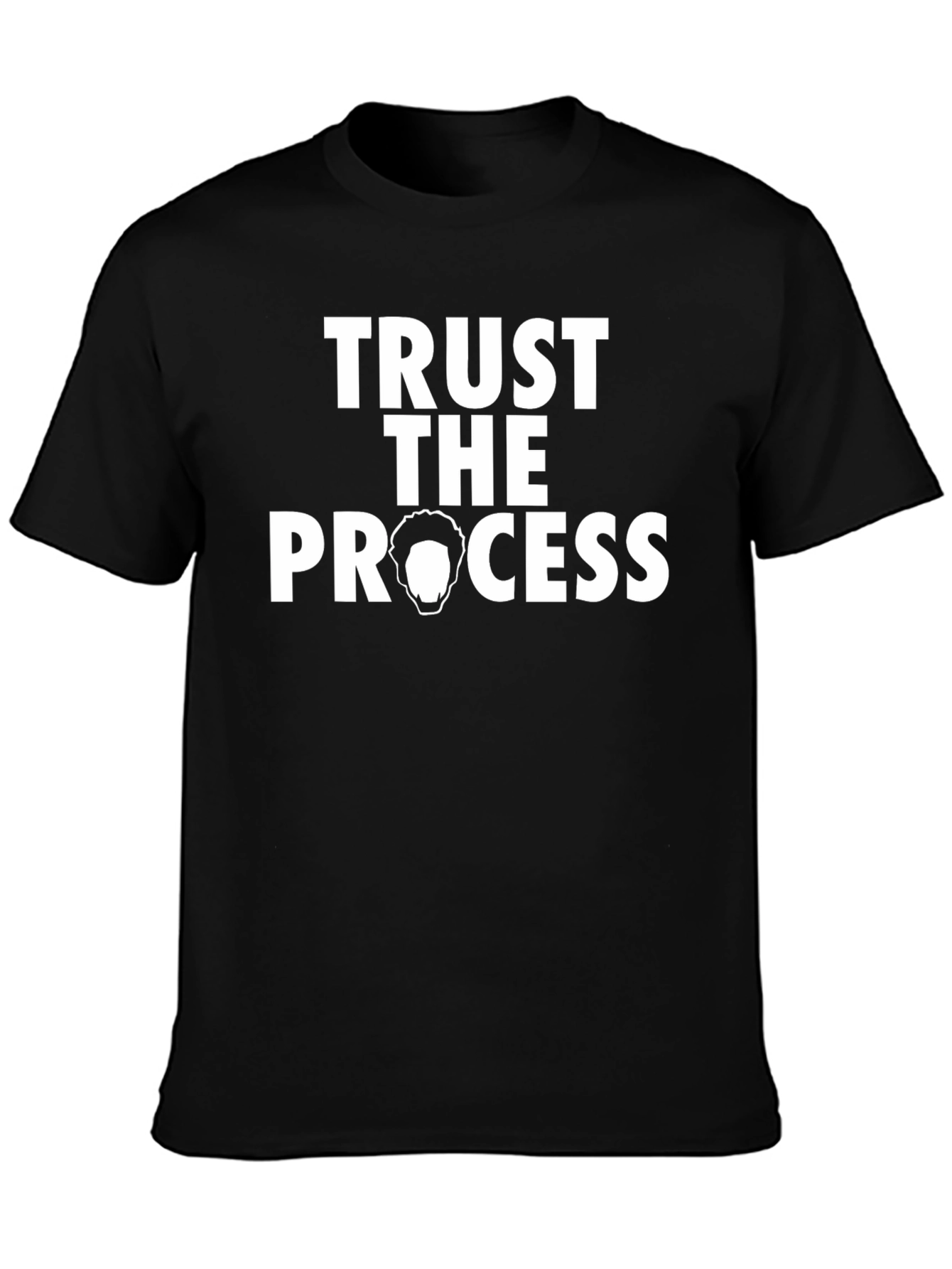 Trust the Process Black Graphic Tee