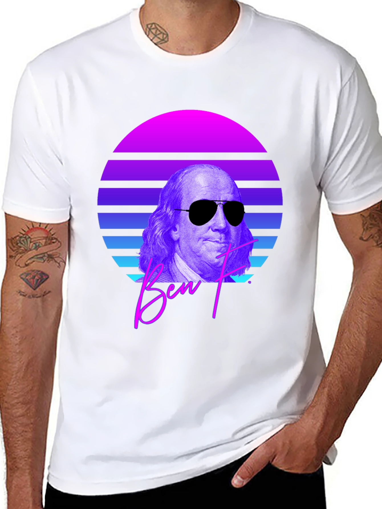 Retro Benjamin Franklin T-Shirt