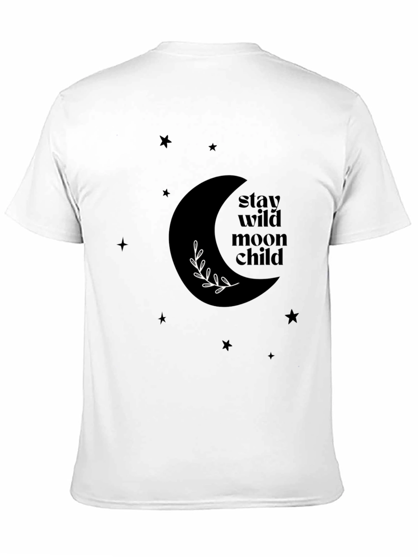 Stay Wild Moon Child Black Graphic Tee