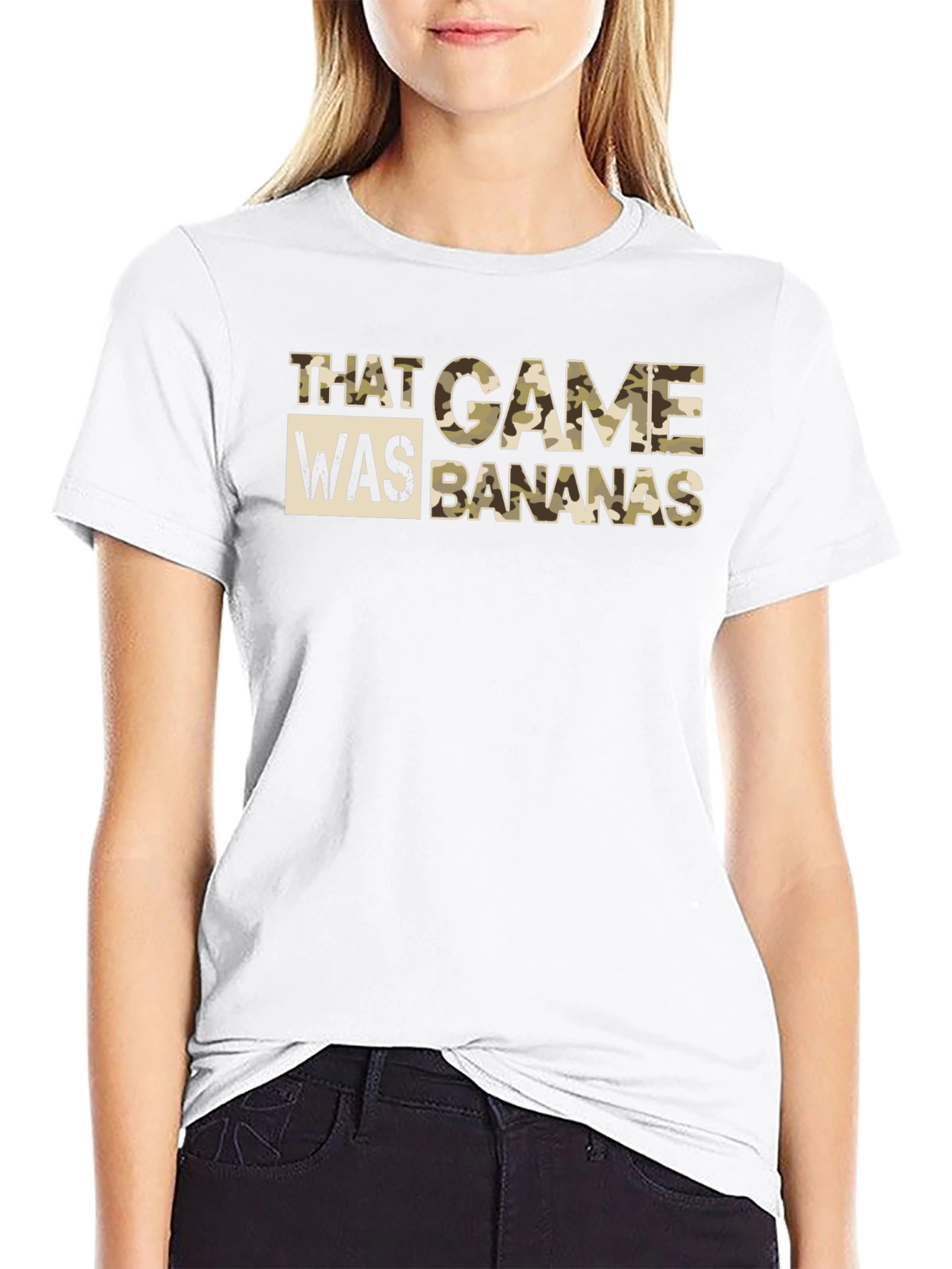 That Game Was Bananas Black Crewneck T-Shirt