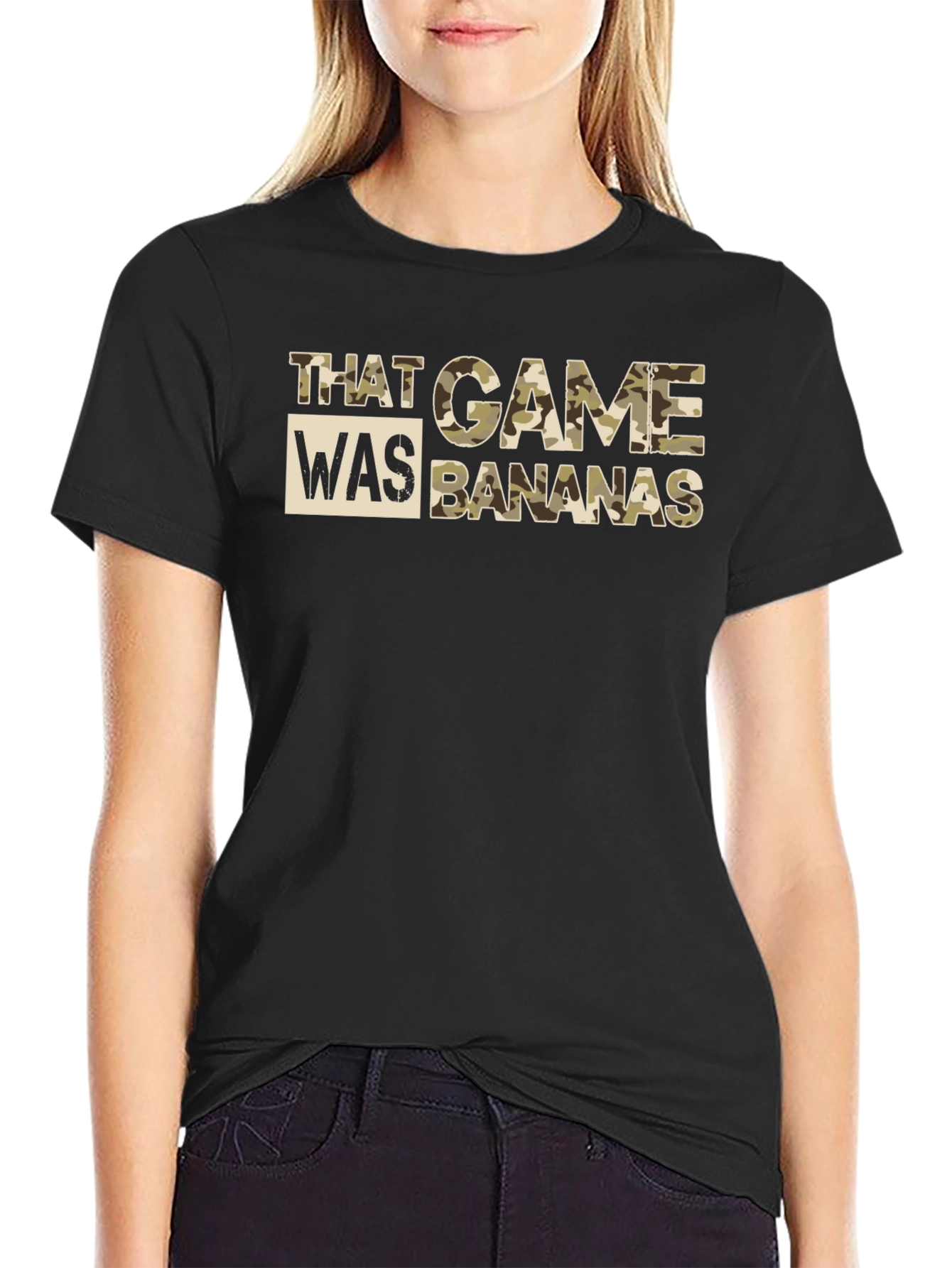 That Game Was Bananas Black Crewneck T-Shirt