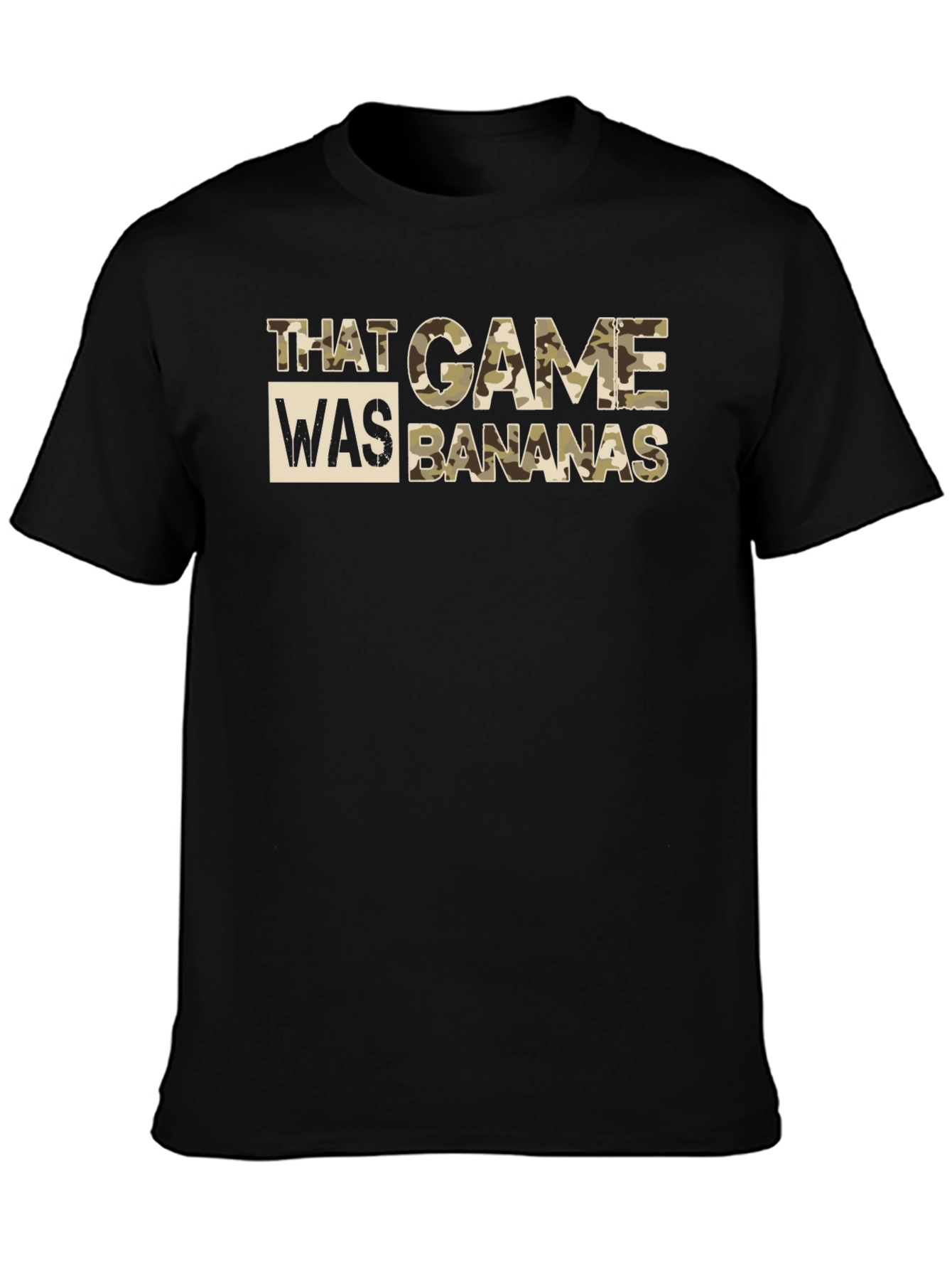 That Game Was Bananas Black Crewneck T-Shirt