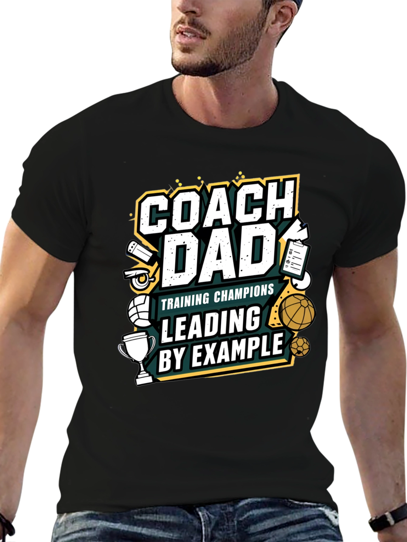 Coach Dad T-Shirt - Training Champions by Example