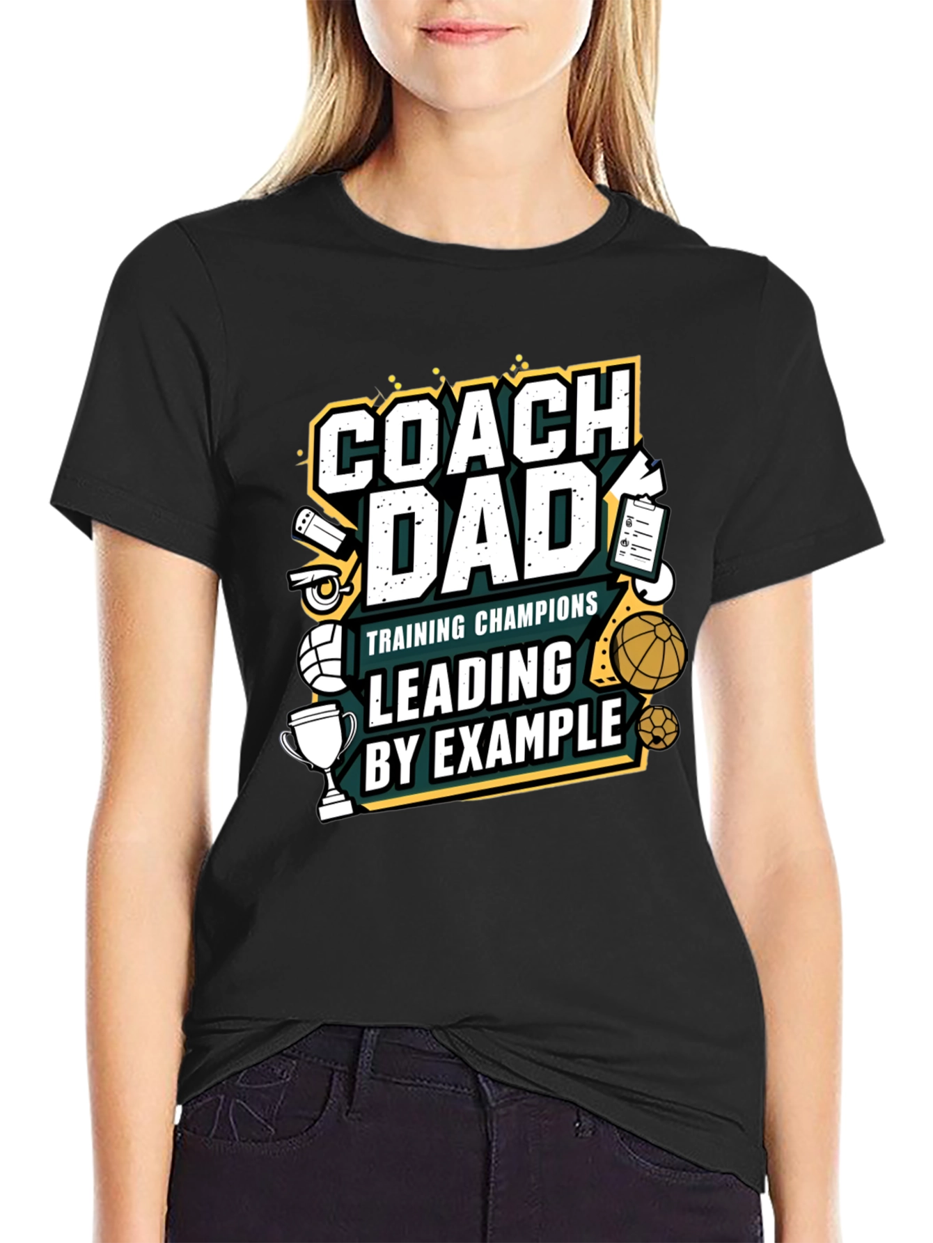 Coach Dad T-Shirt - Training Champions by Example