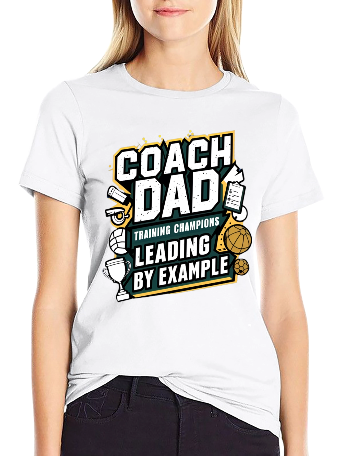 Coach Dad T-Shirt - Training Champions by Example