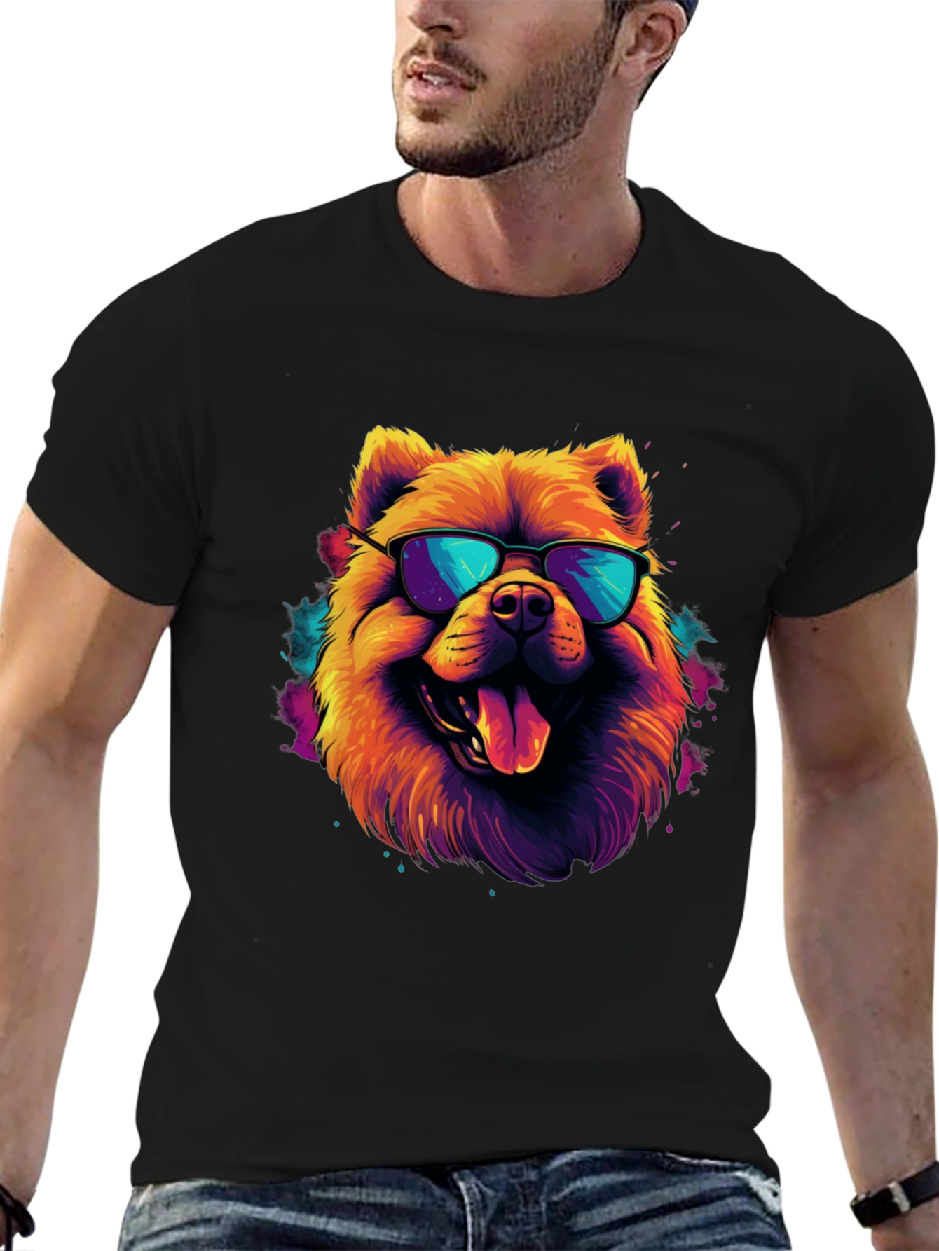 Cool Dog Graphic Tee - Funky Style