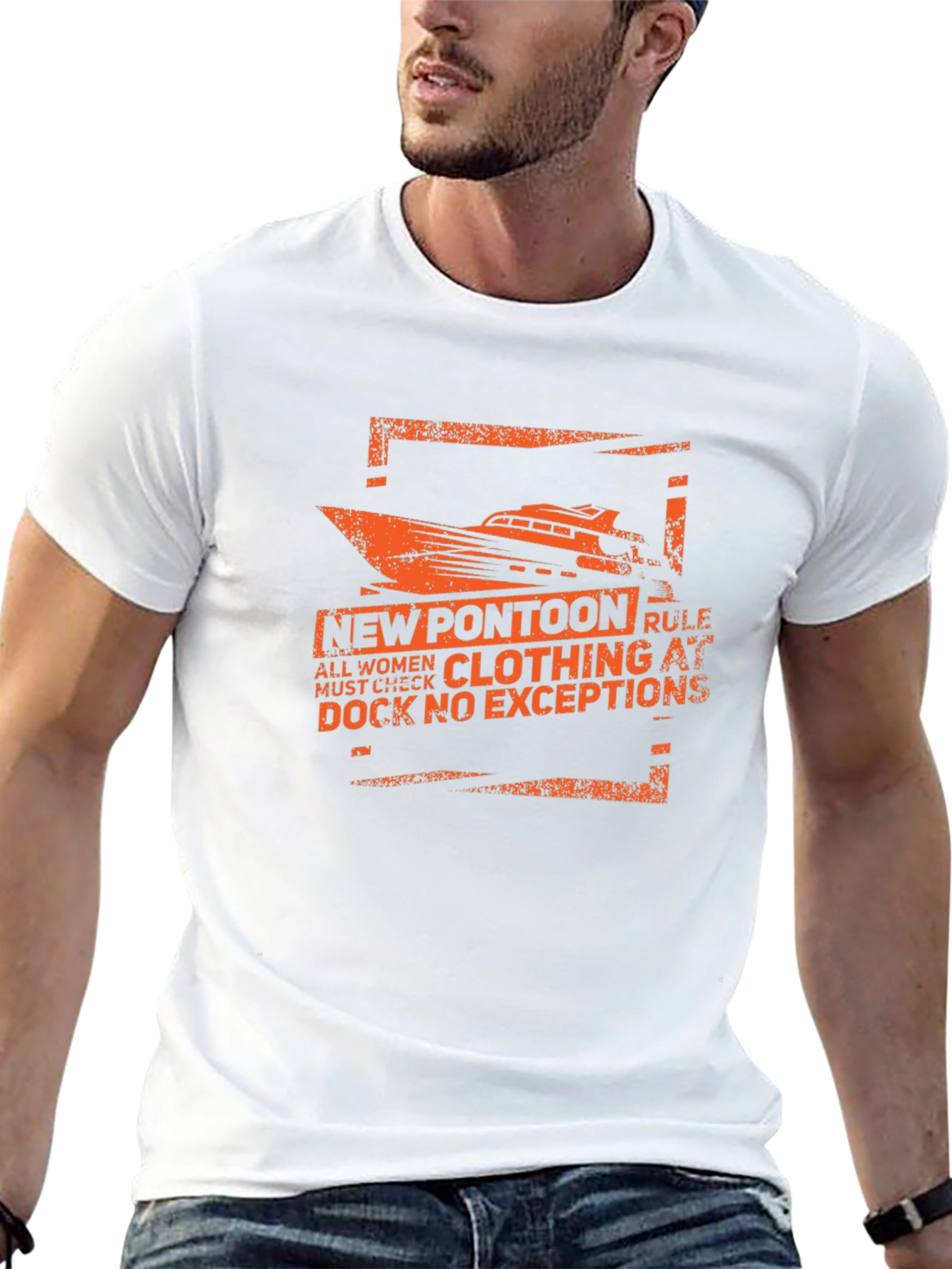 New Pontoon Rule T-Shirt - Funny Boating Tee