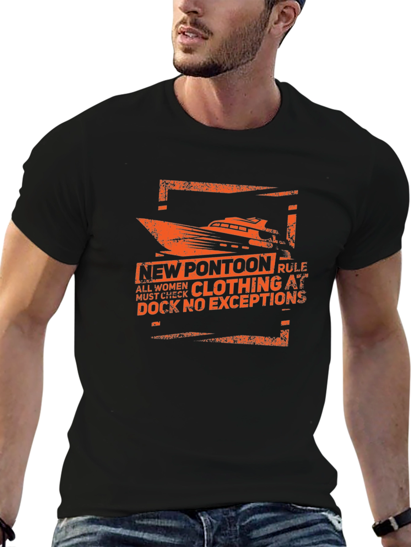 New Pontoon Rule T-Shirt - Funny Boating Tee