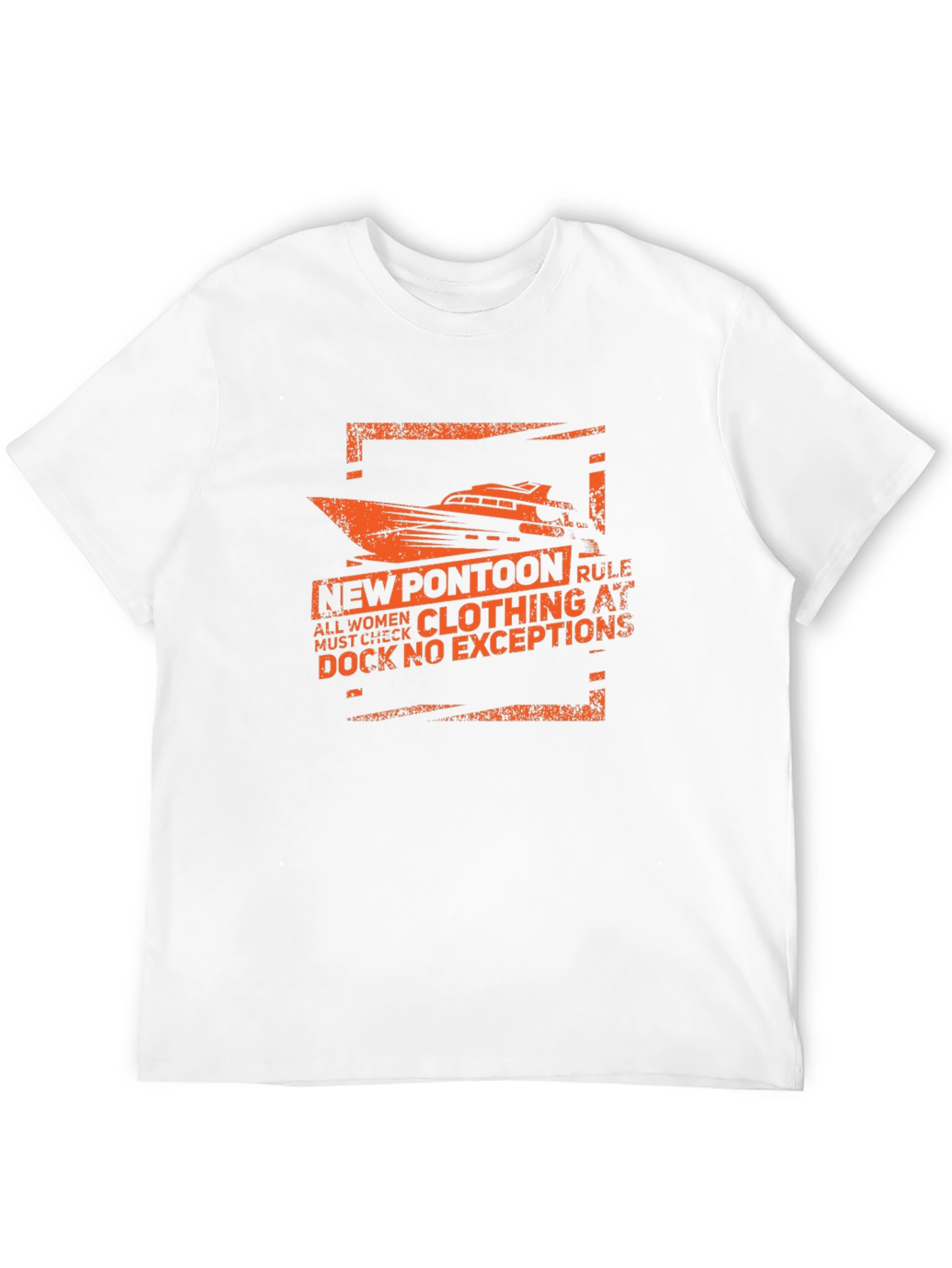 New Pontoon Rule T-Shirt - Funny Boating Tee
