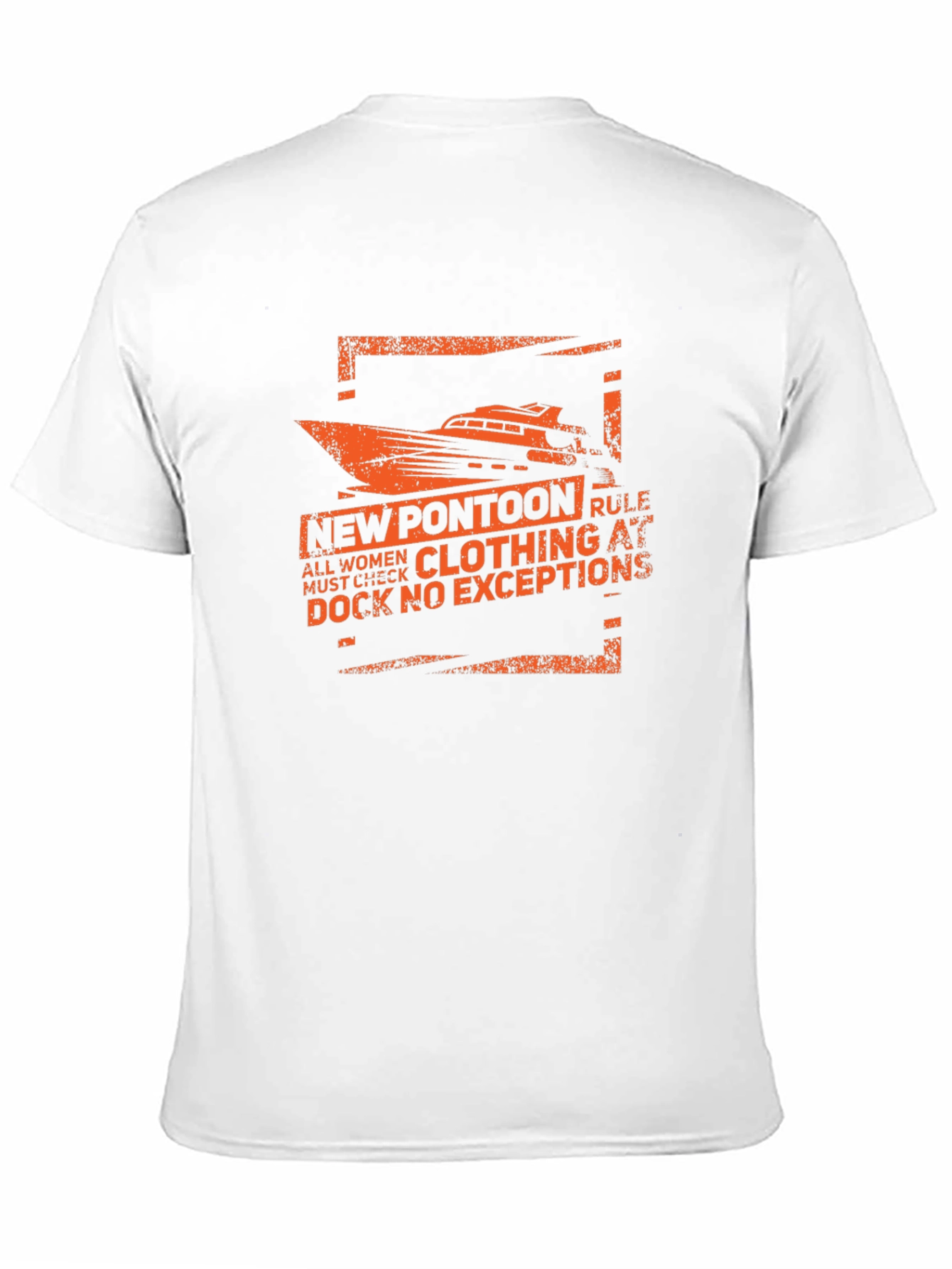 New Pontoon Rule T-Shirt - Funny Boating Tee