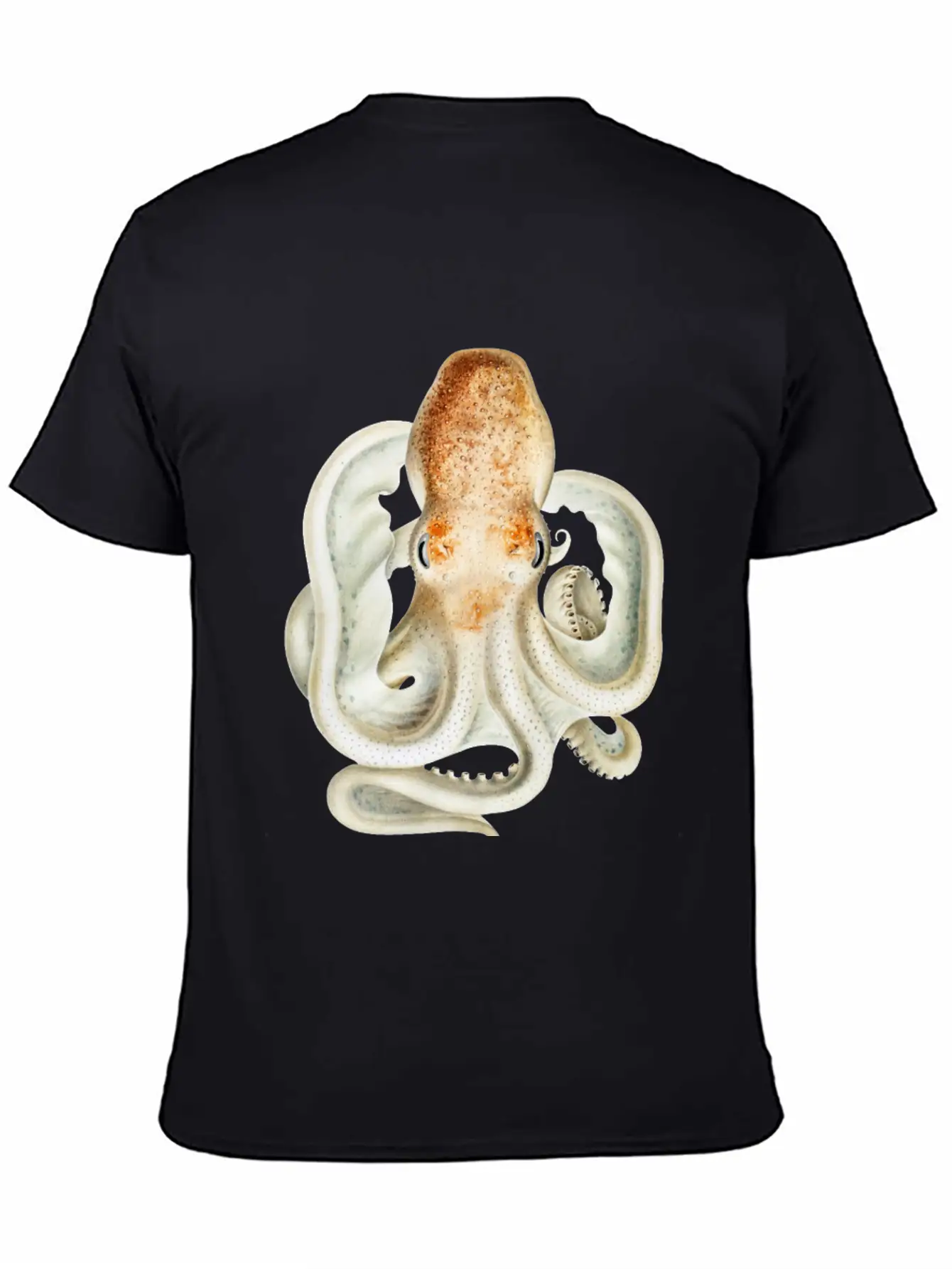 Ghost Octopus Unisex Casual T-Shirt – Clean Design For Daily Comfort