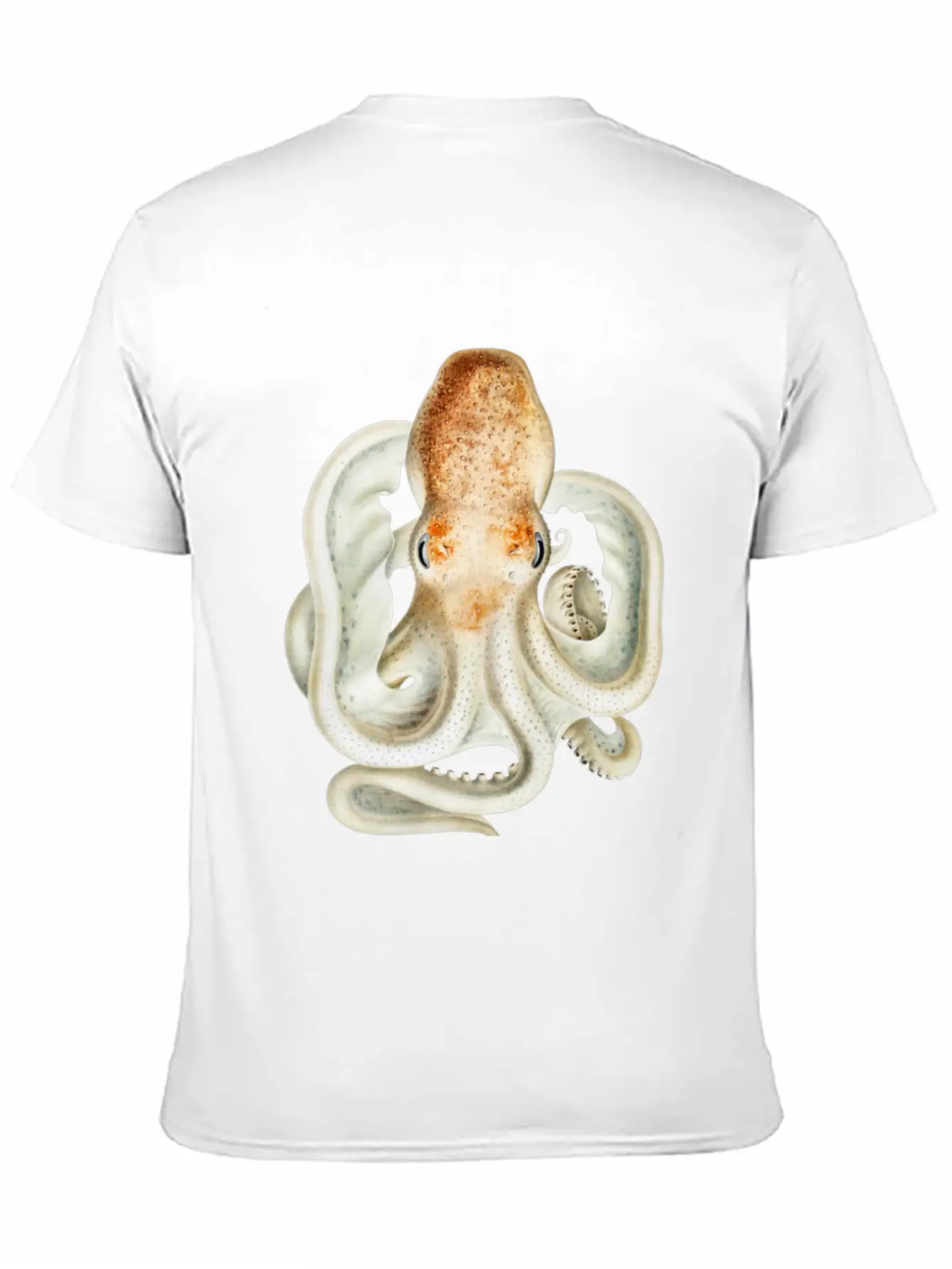 Ghost Octopus Unisex Casual T-Shirt – Clean Design For Daily Comfort