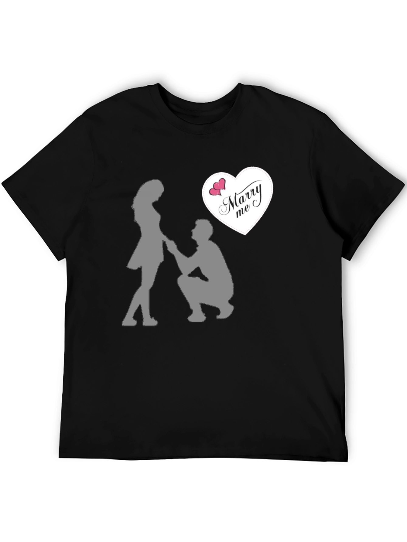 Marry Me Proposal Graphic Tee - Romantic Gift