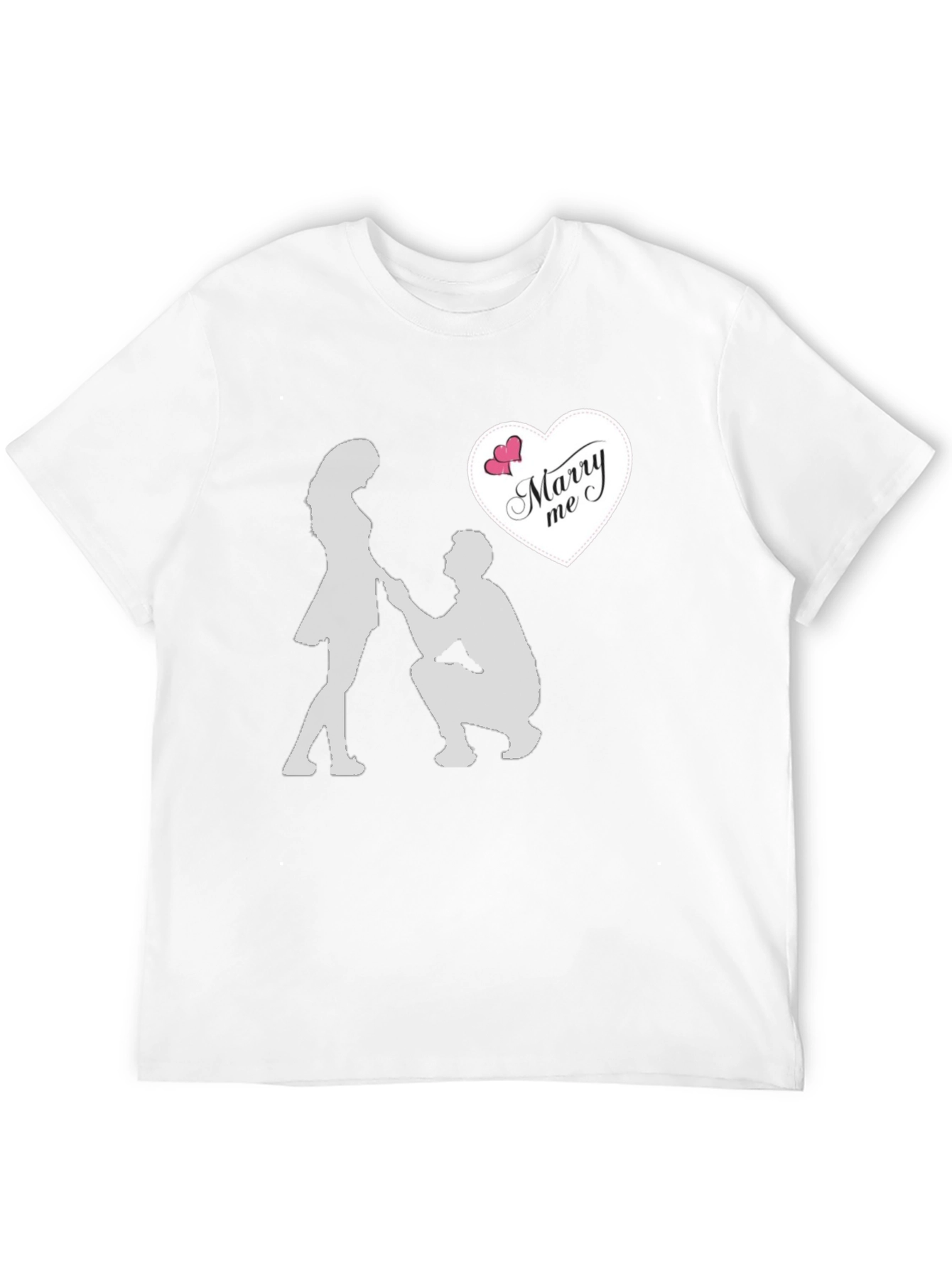 Marry Me Proposal Graphic Tee - Romantic Gift