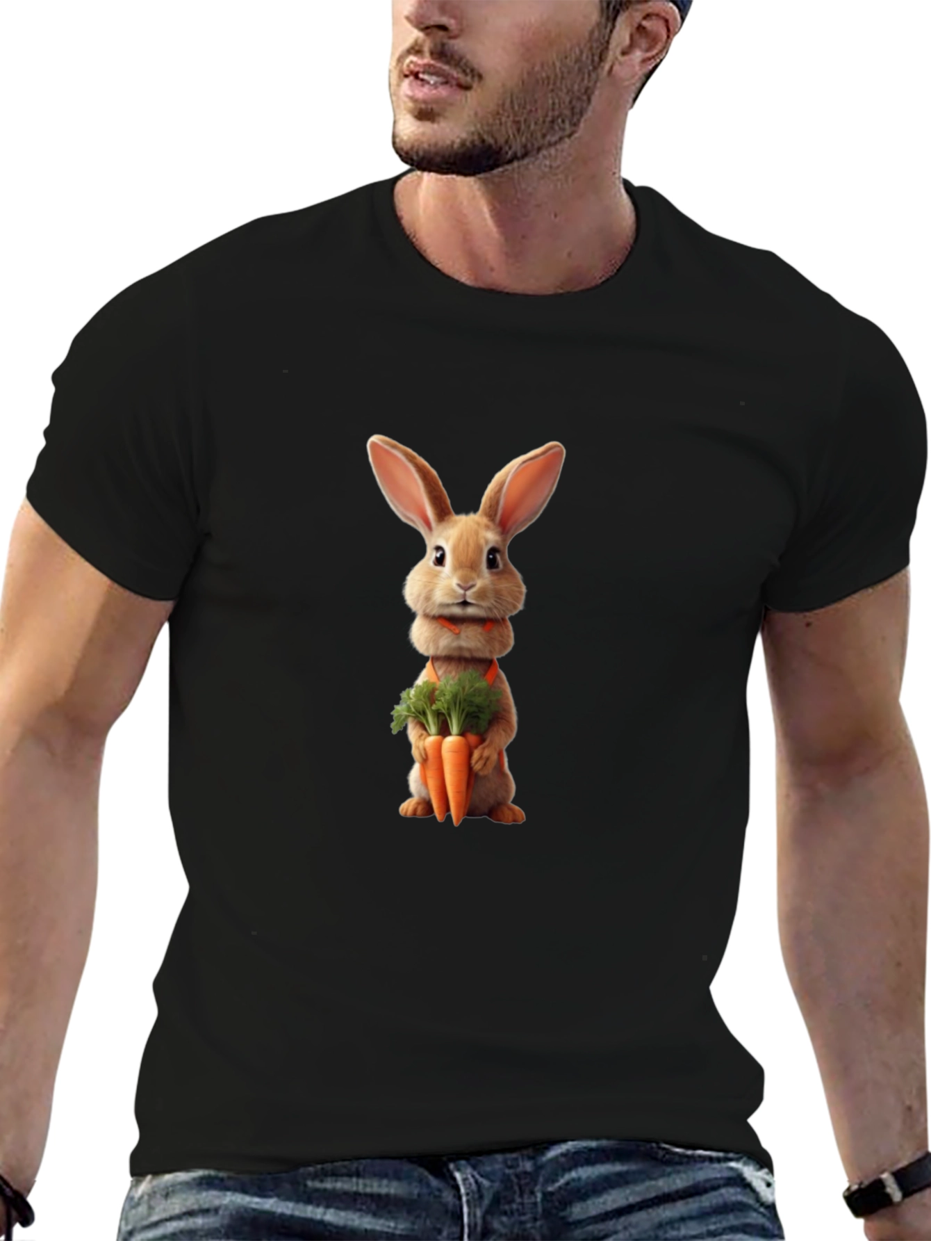 Bunny Carrot T-Shirt - Soft Cotton Tee