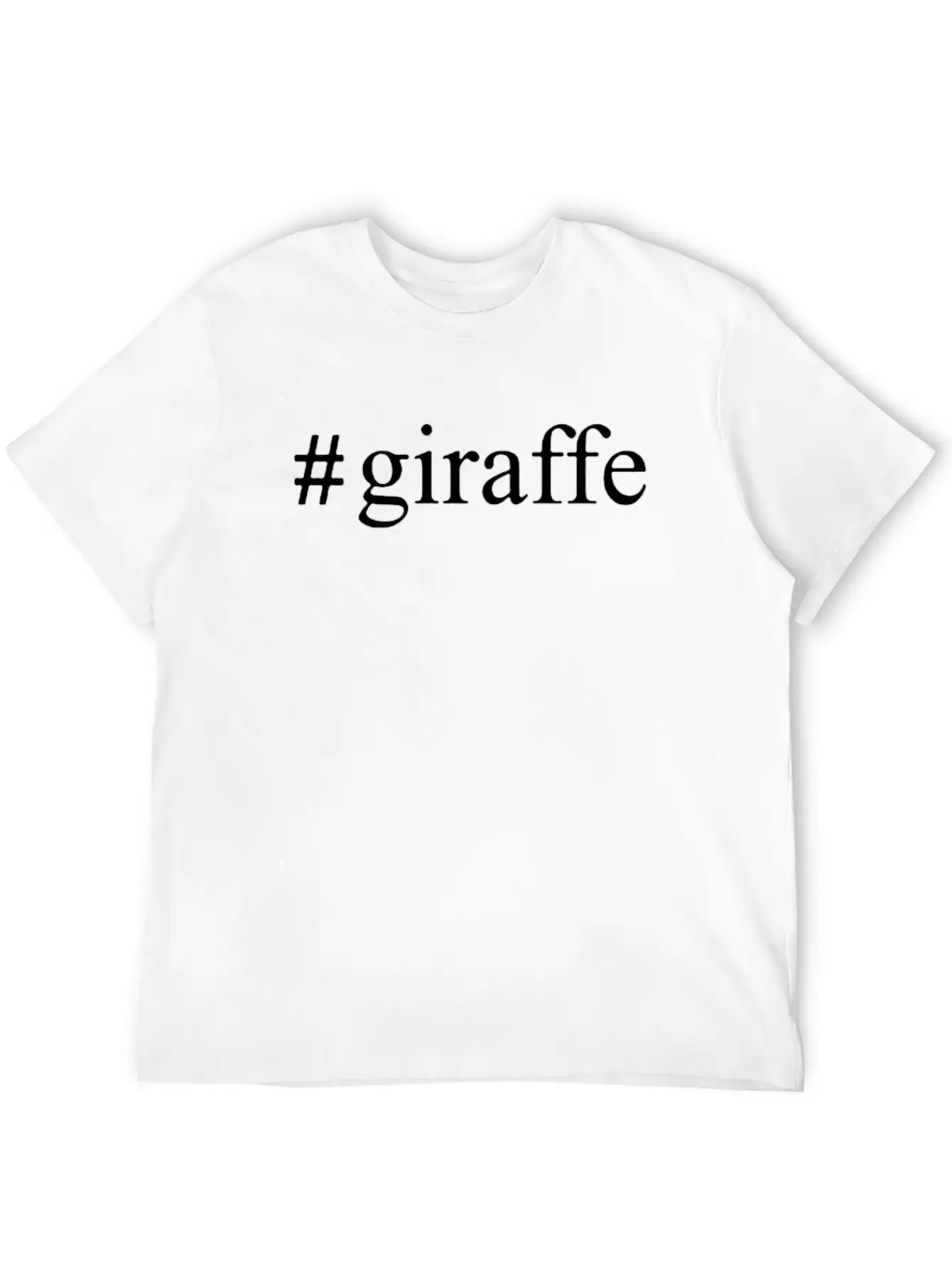 Giraffe Hashtag Unisex Casual T-Shirt – Clean Design For Daily Comfort