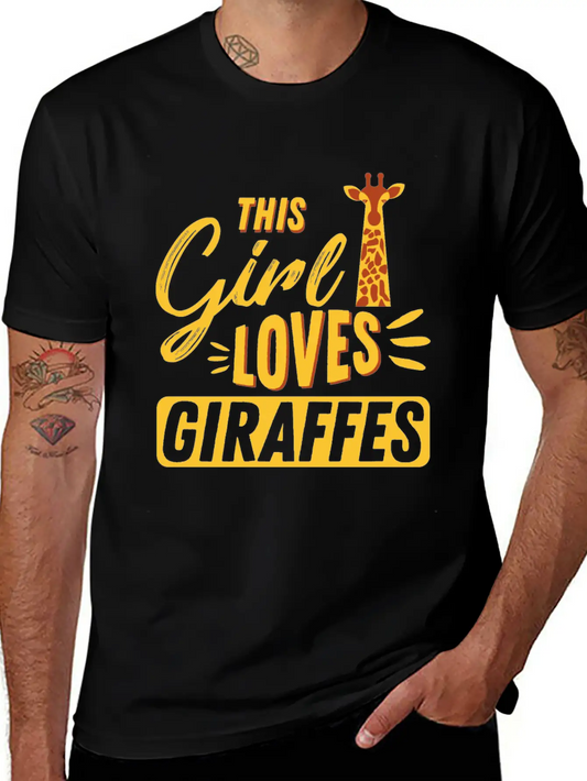 Giraffe Unisex Casual T-Shirt – Clean Design For Daily Comfort