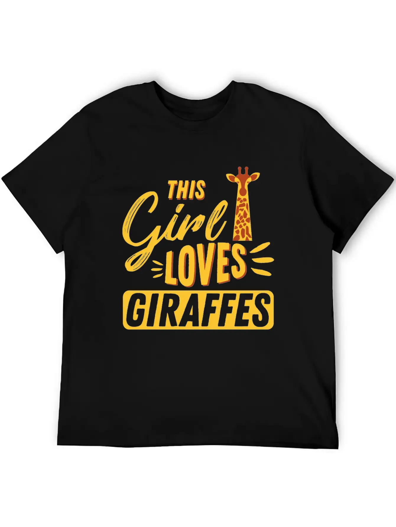 Giraffe Unisex Casual T-Shirt – Clean Design For Daily Comfort