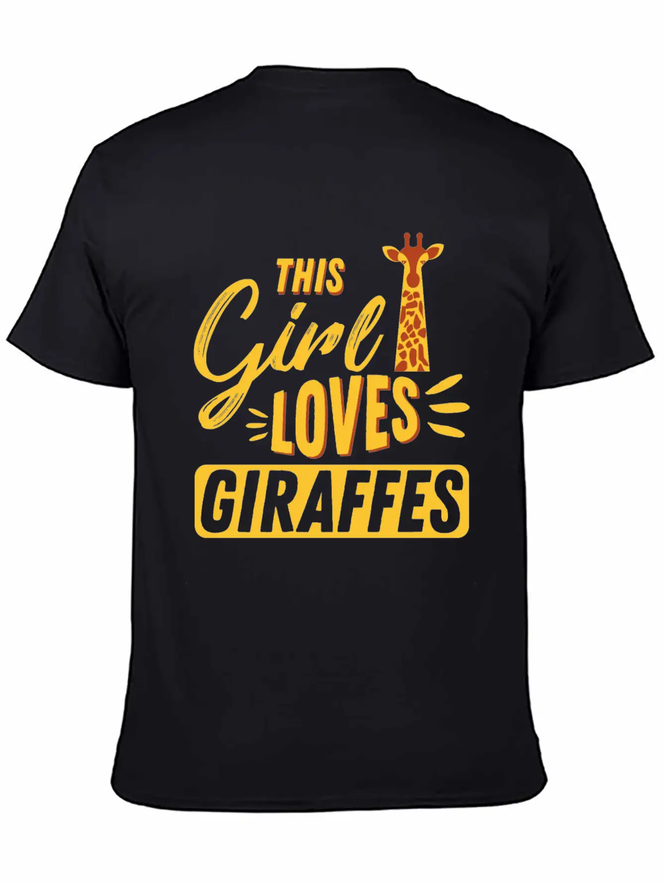 Giraffe Unisex Casual T-Shirt – Clean Design For Daily Comfort