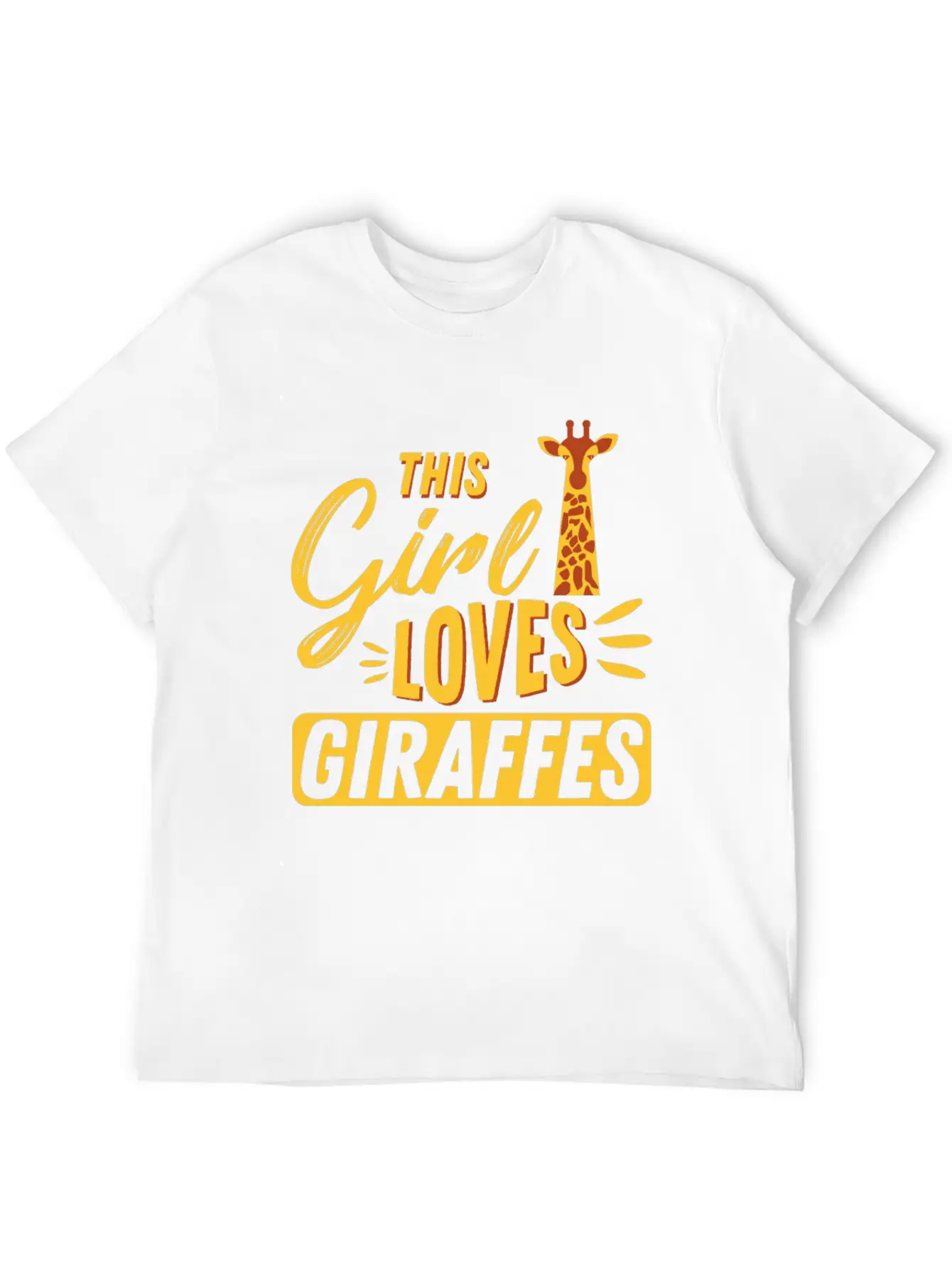 Giraffe Unisex Casual T-Shirt – Clean Design For Daily Comfort