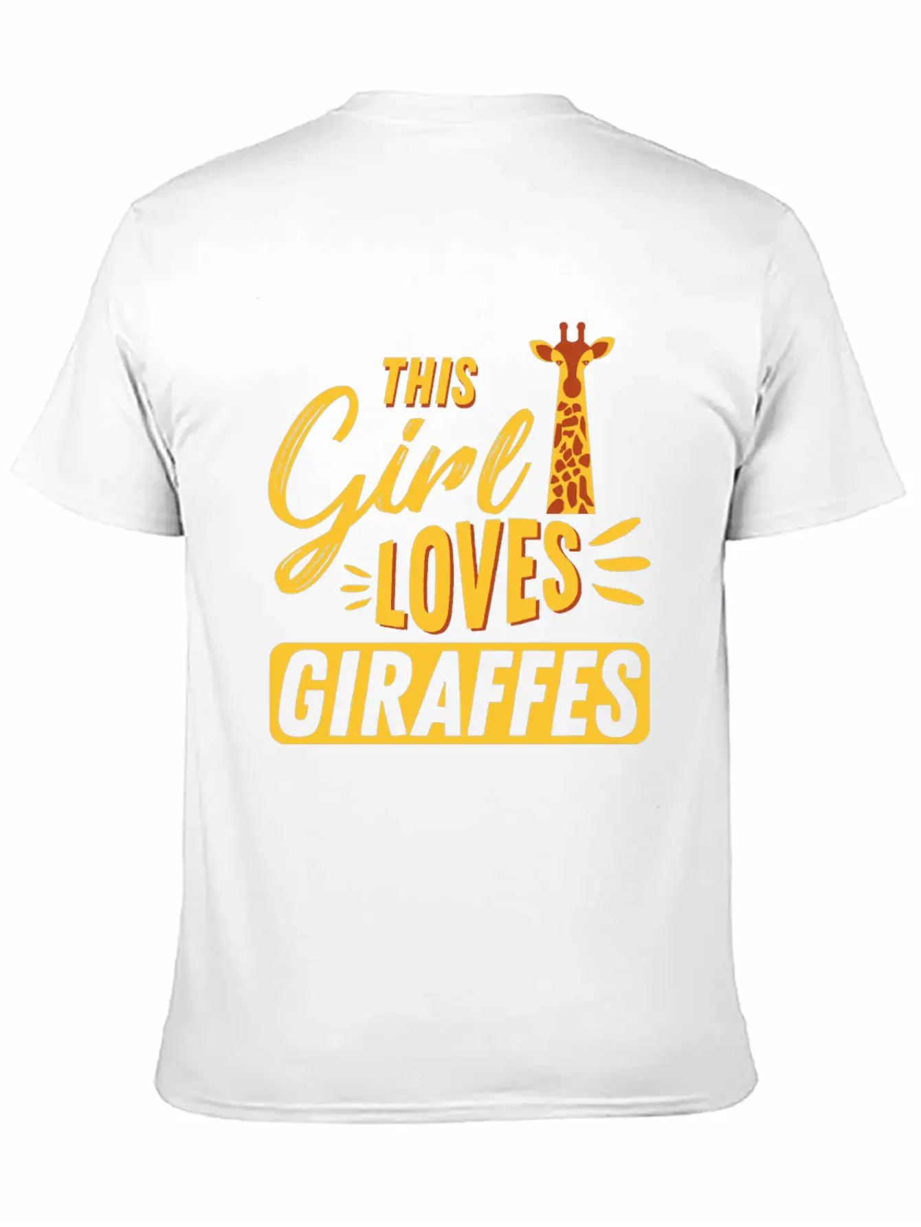 Giraffe Unisex Casual T-Shirt – Clean Design For Daily Comfort