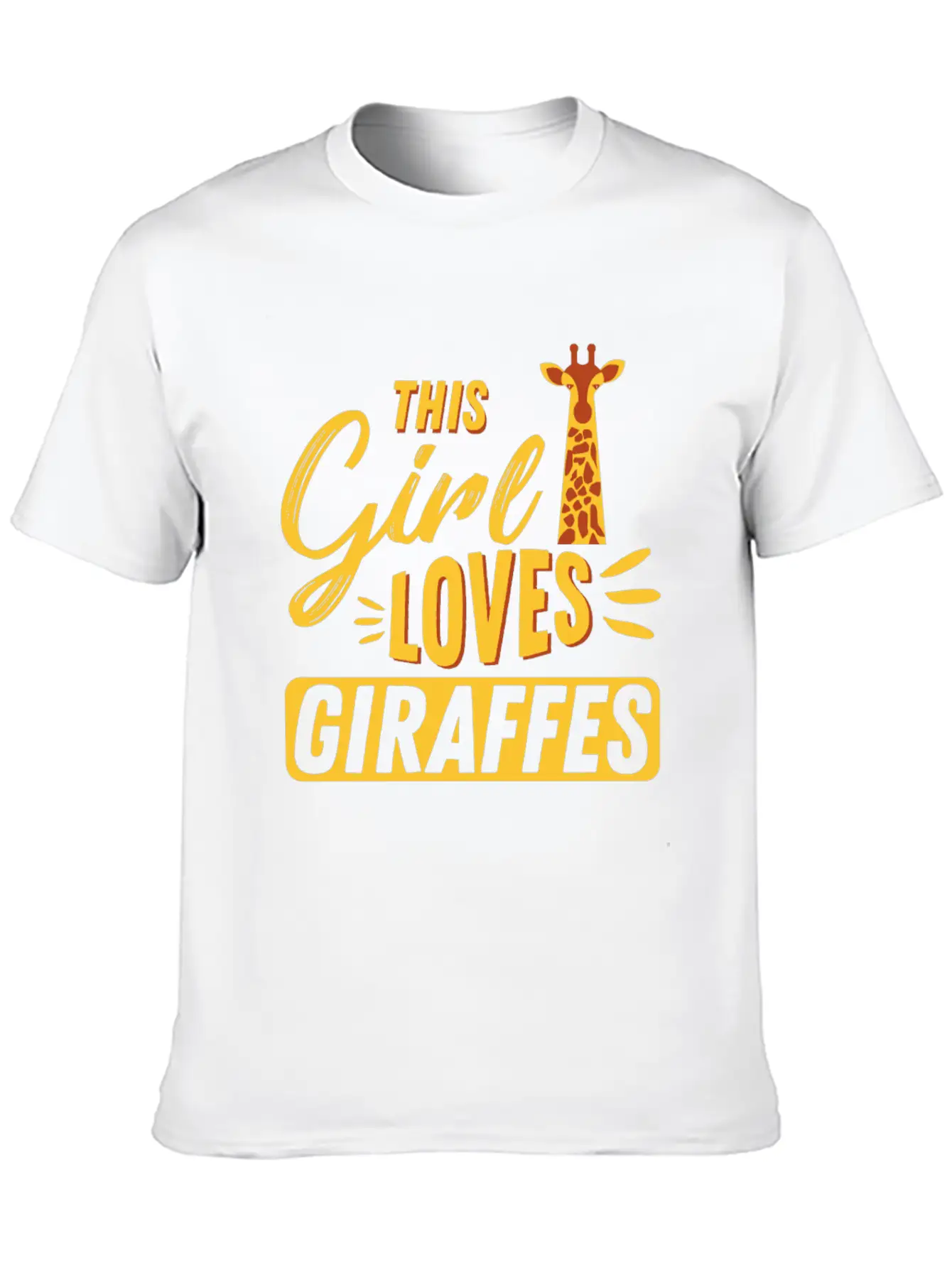 Giraffe Unisex Casual T-Shirt – Clean Design For Daily Comfort