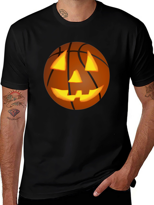 Halloween Basketball Jack-O-Lantern T-Shirt