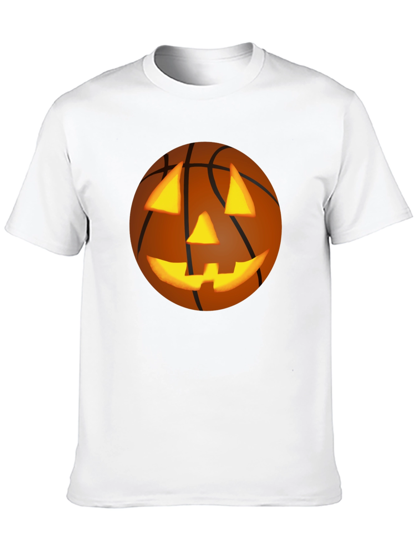 Halloween Basketball Jack-O-Lantern T-Shirt
