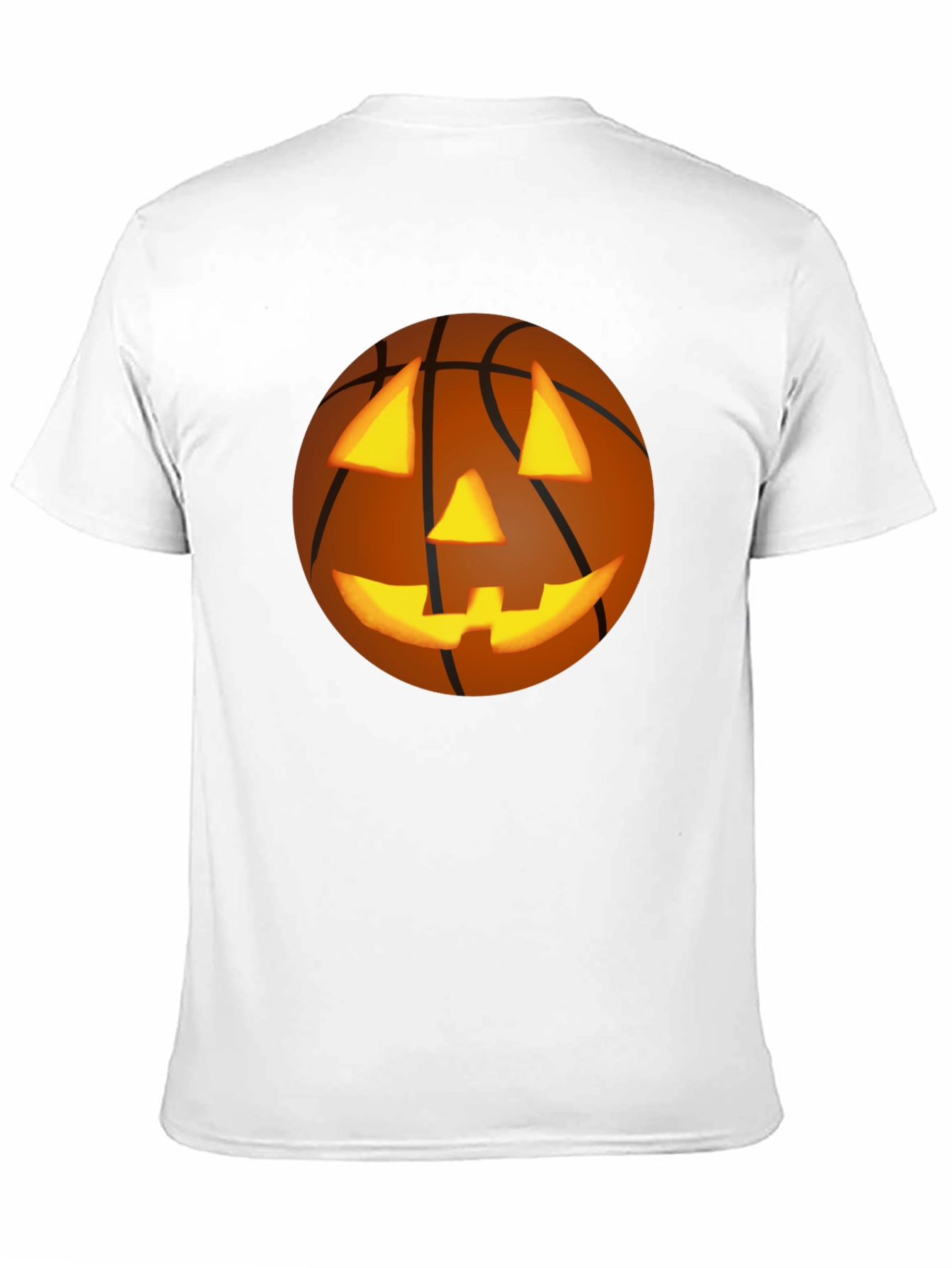 Halloween Basketball Jack-O-Lantern T-Shirt