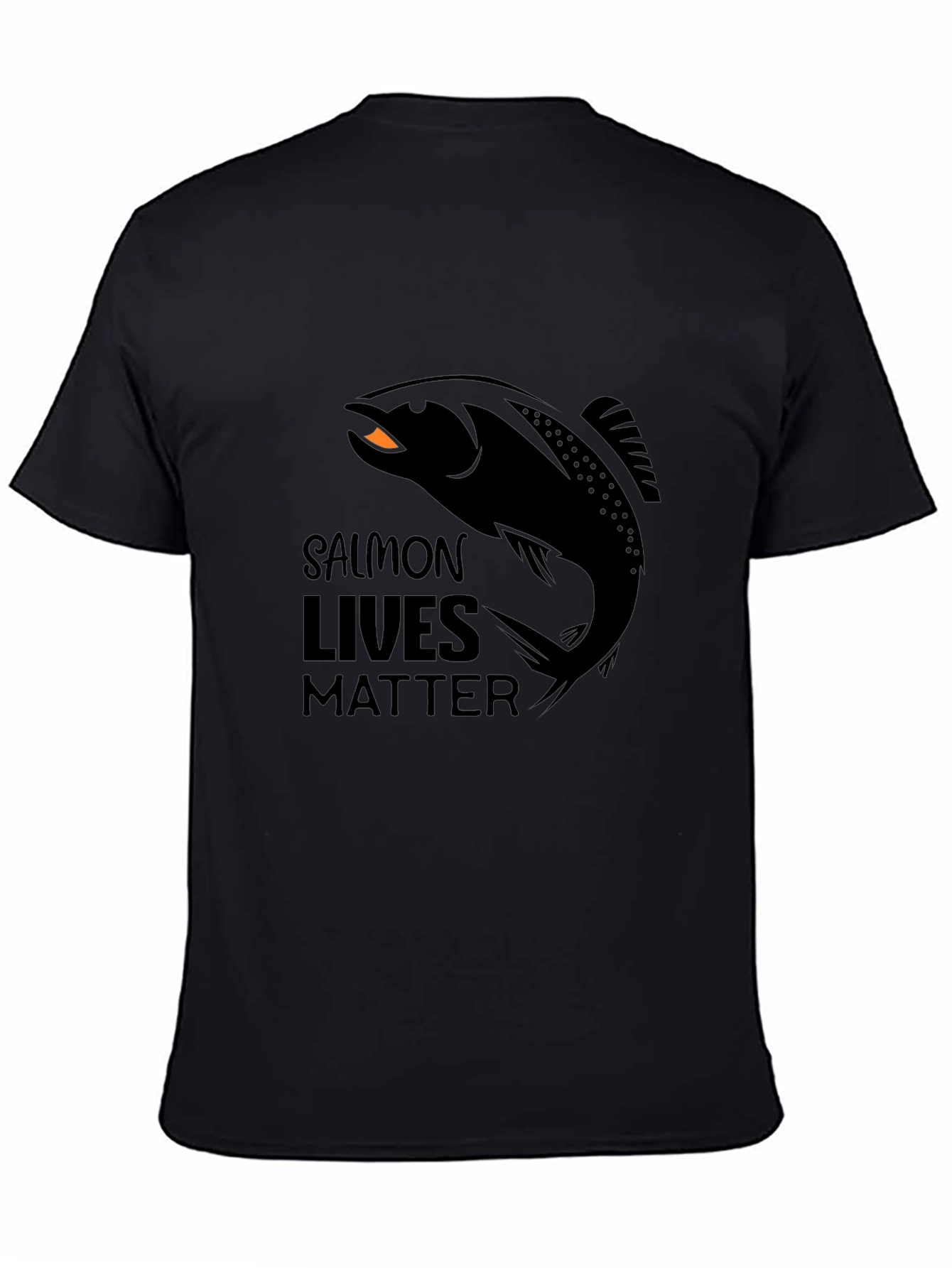Salmon Lives Matter T-Shirt - Black Graphic Tee