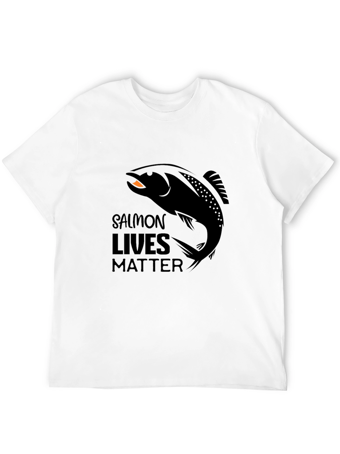 Salmon Lives Matter T-Shirt - Black Graphic Tee