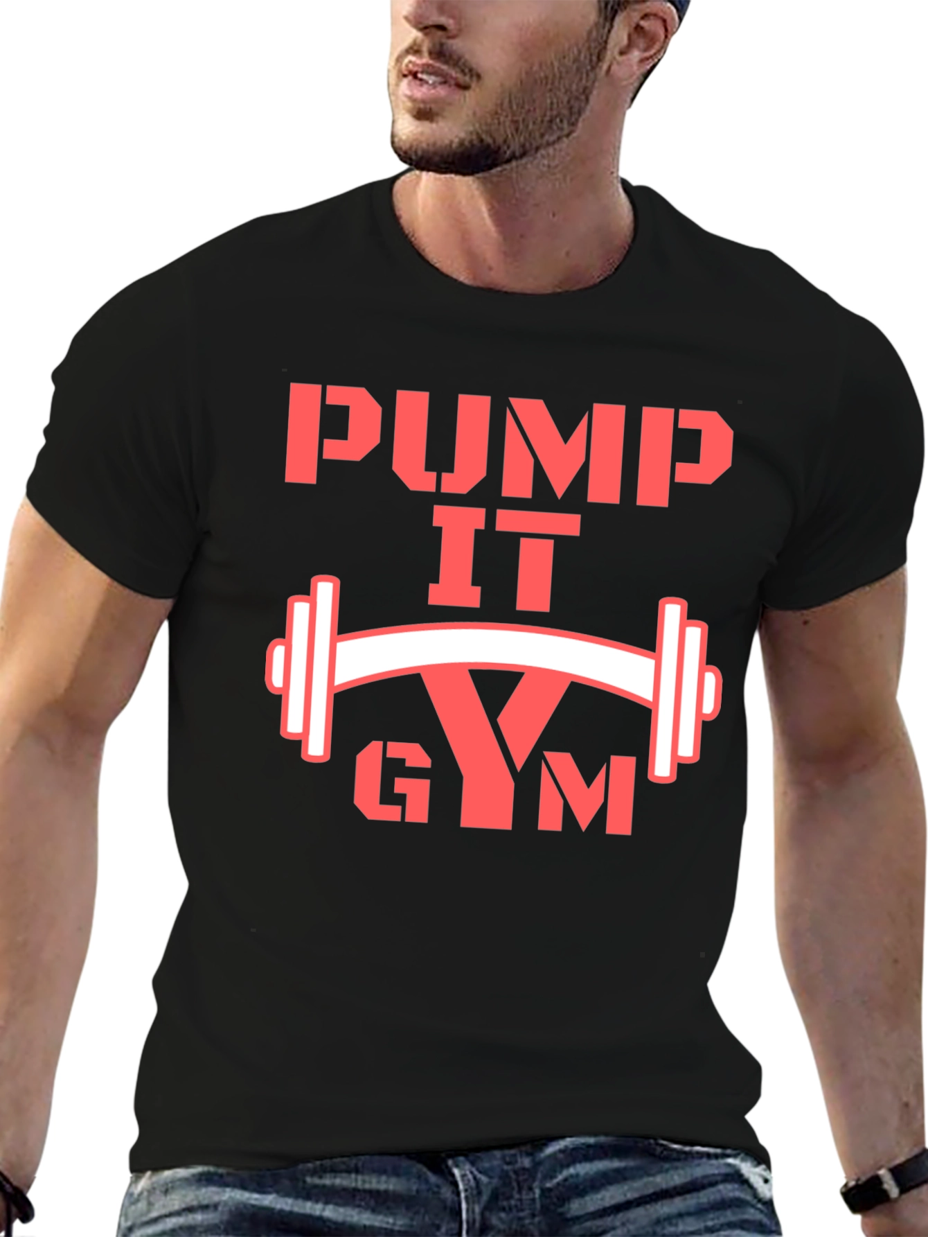Pump It Gym T-Shirt - Black