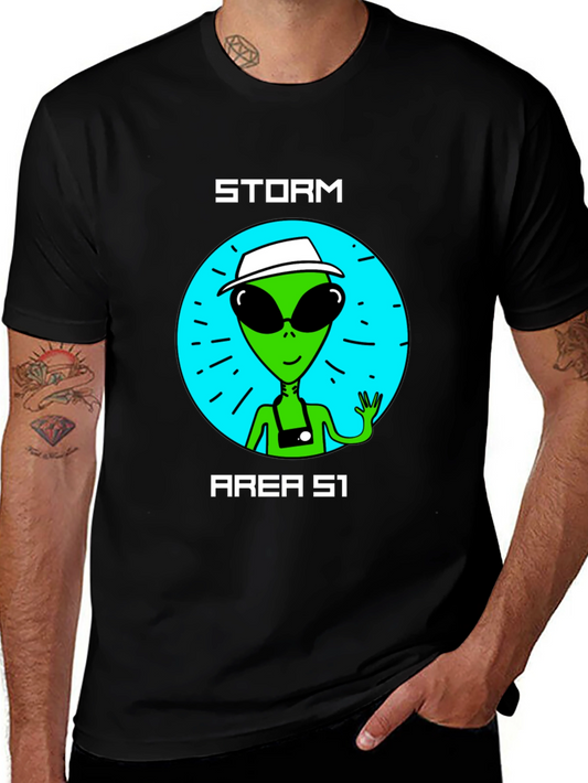 Storm Area 51 Alien Graphic Tee - Black