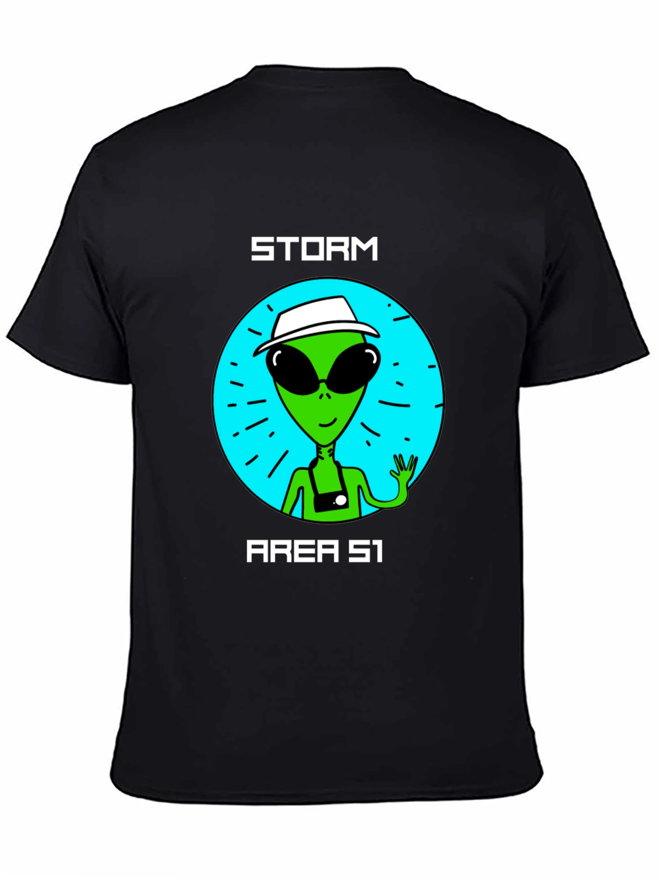 Storm Area 51 Alien Graphic Tee - Black