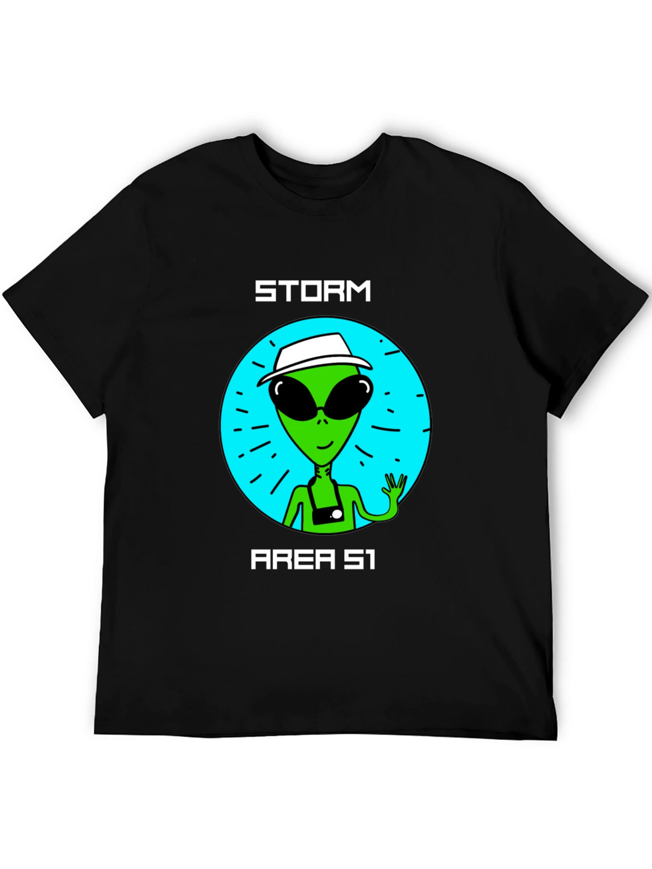 Storm Area 51 Alien Graphic Tee - Black