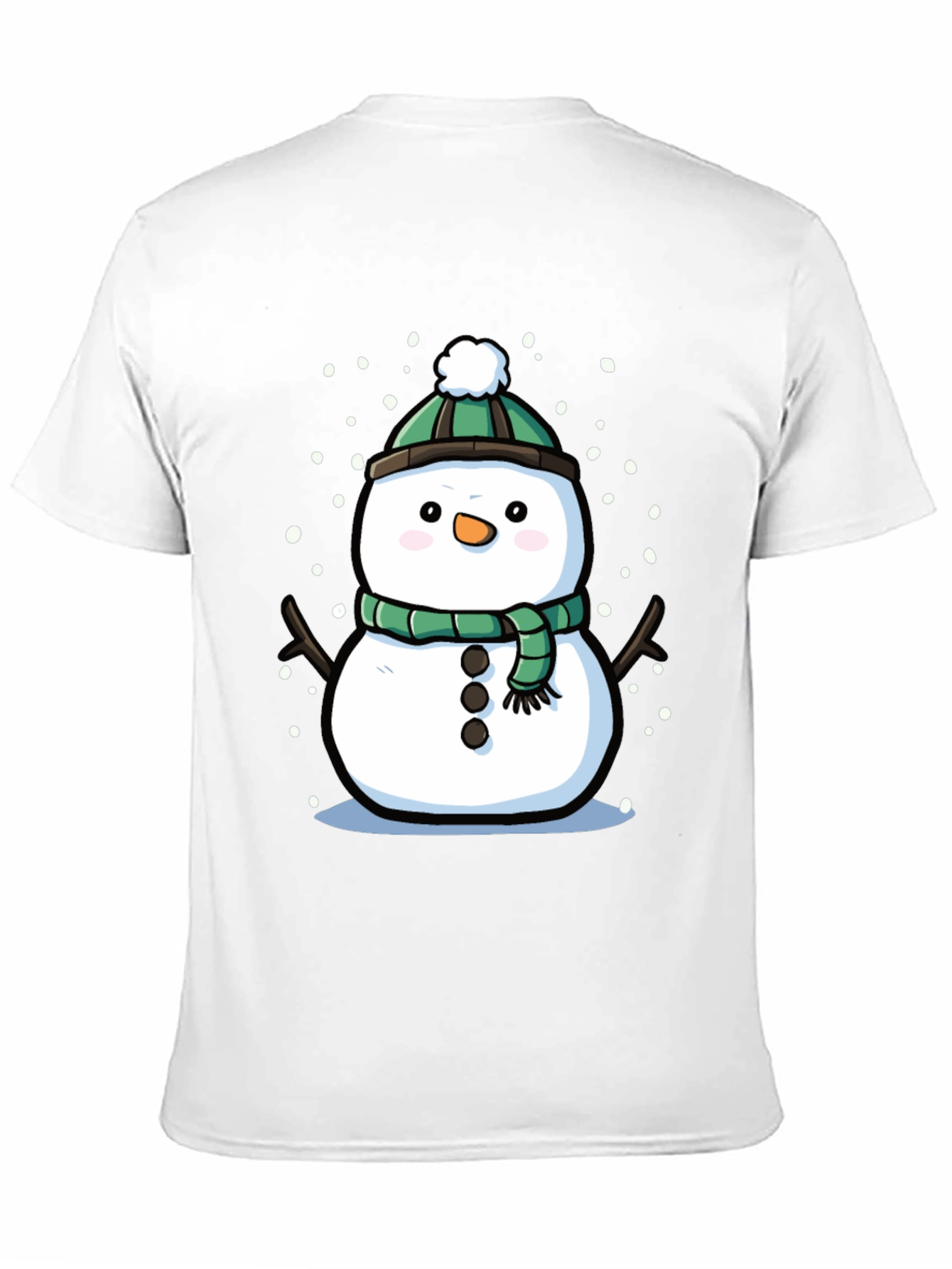 Festive Snowman Graphic Tee - Holiday Cheer