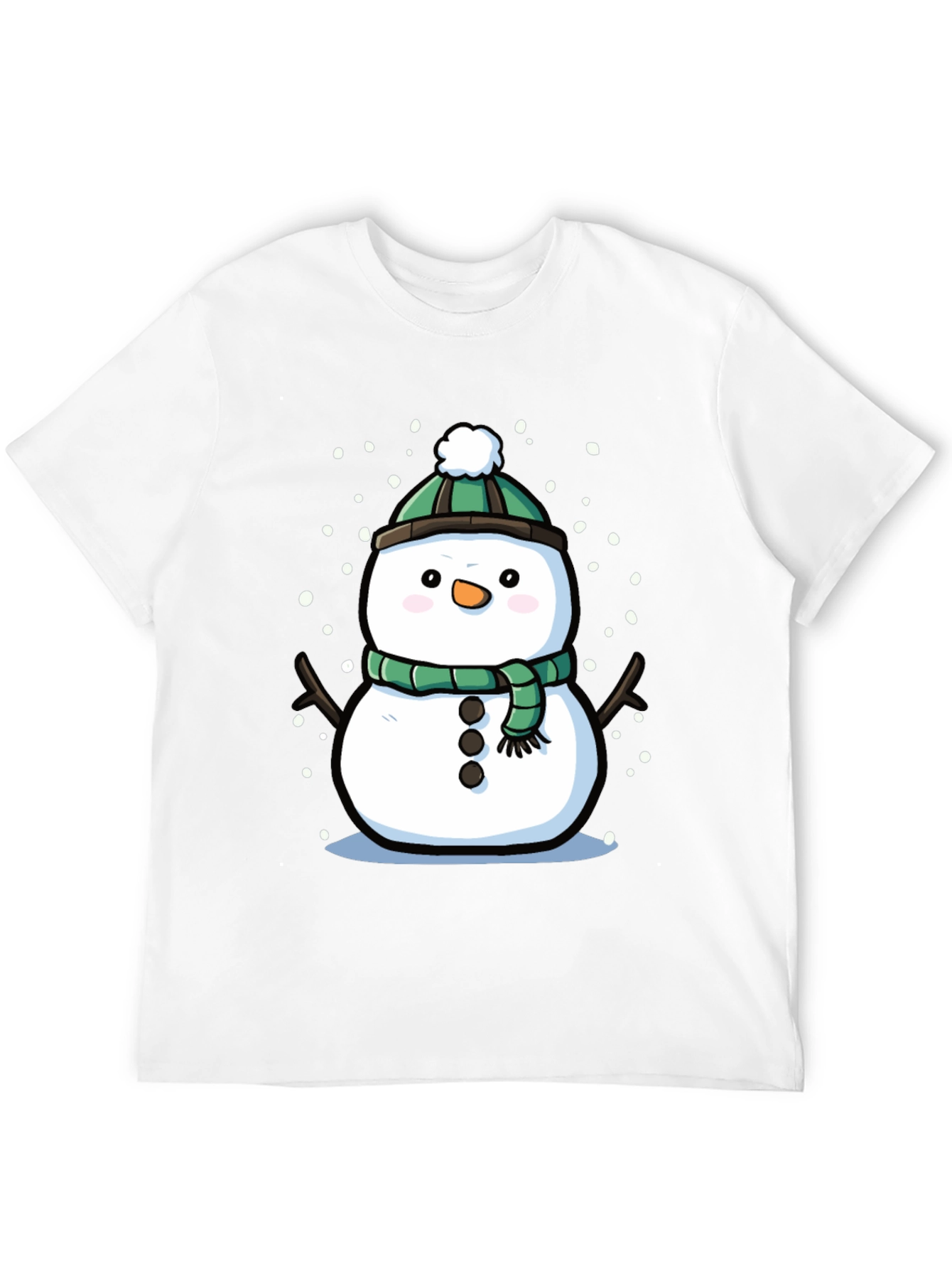 Festive Snowman Graphic Tee - Holiday Cheer