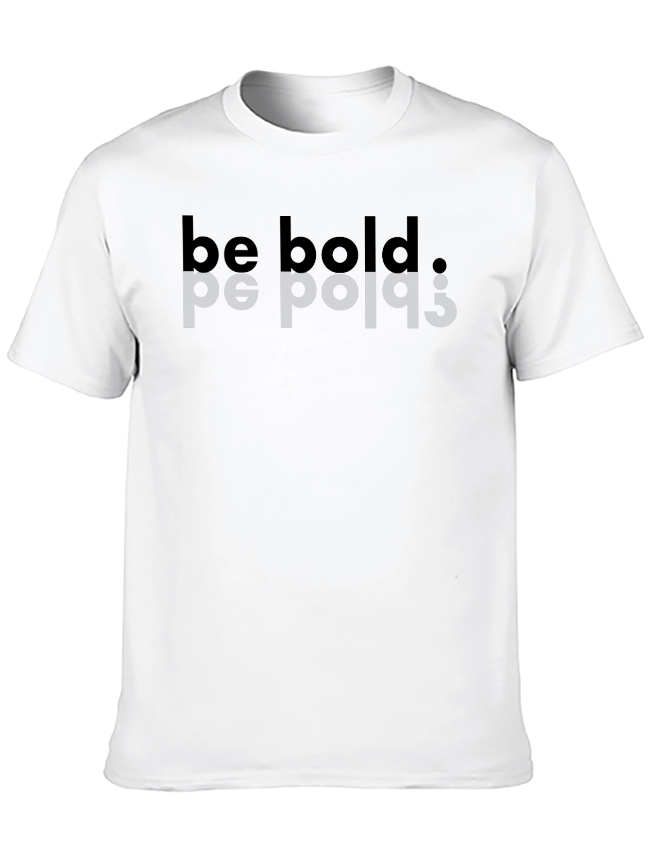 Be Bold Mirror Tee - Black Graphic T-Shirt